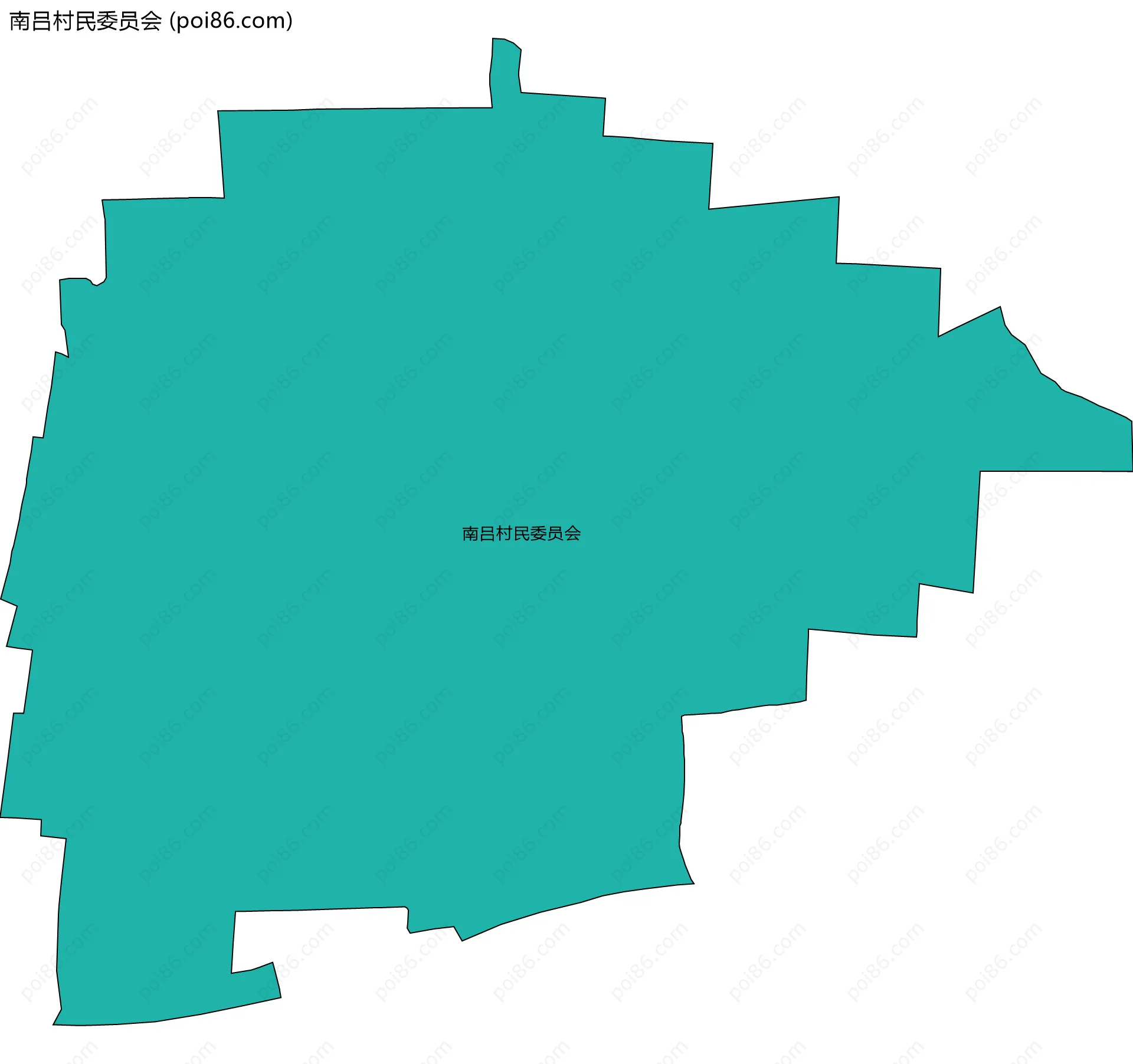 南吕村民委员会边界地图