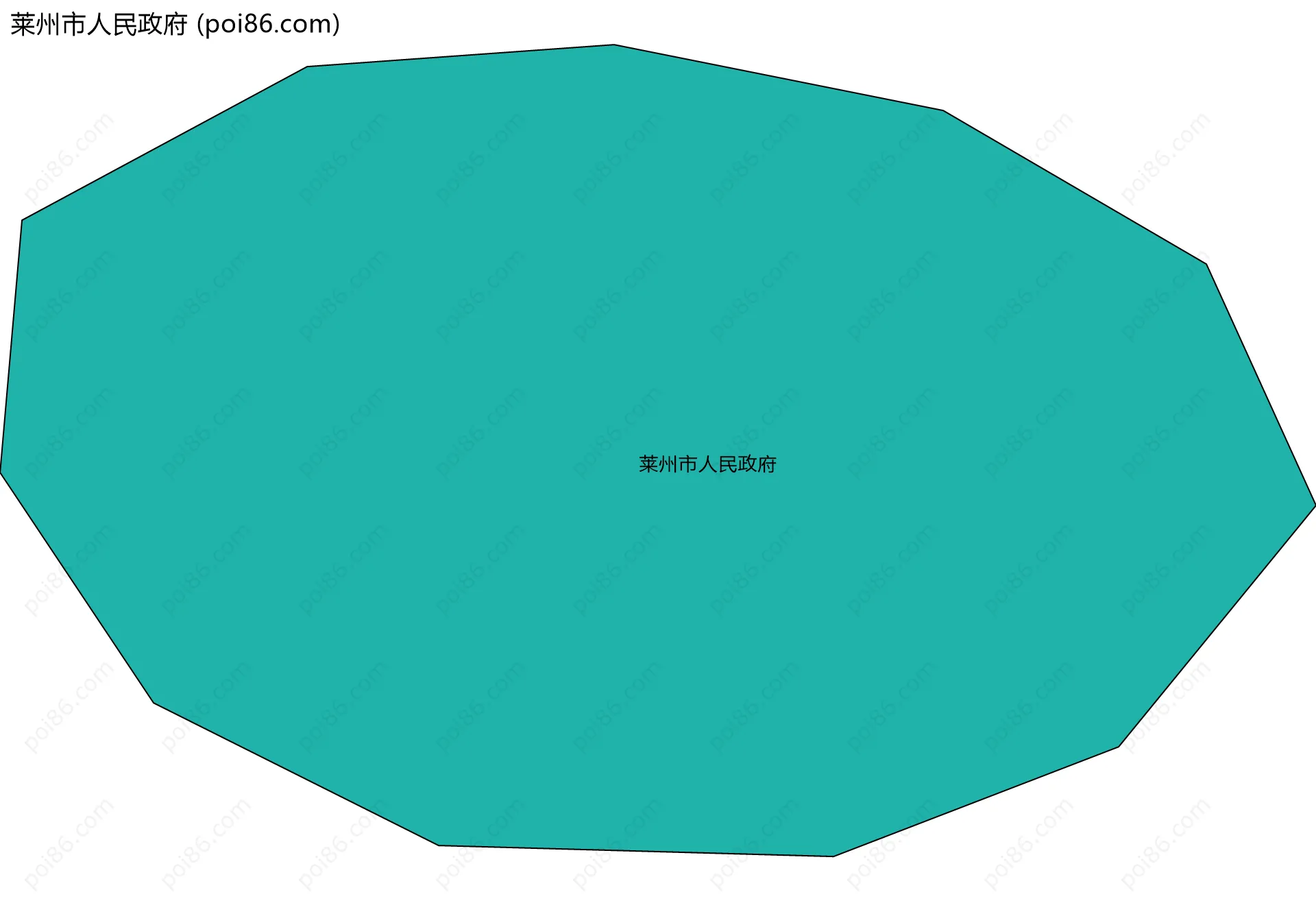 莱州市人民政府边界地图