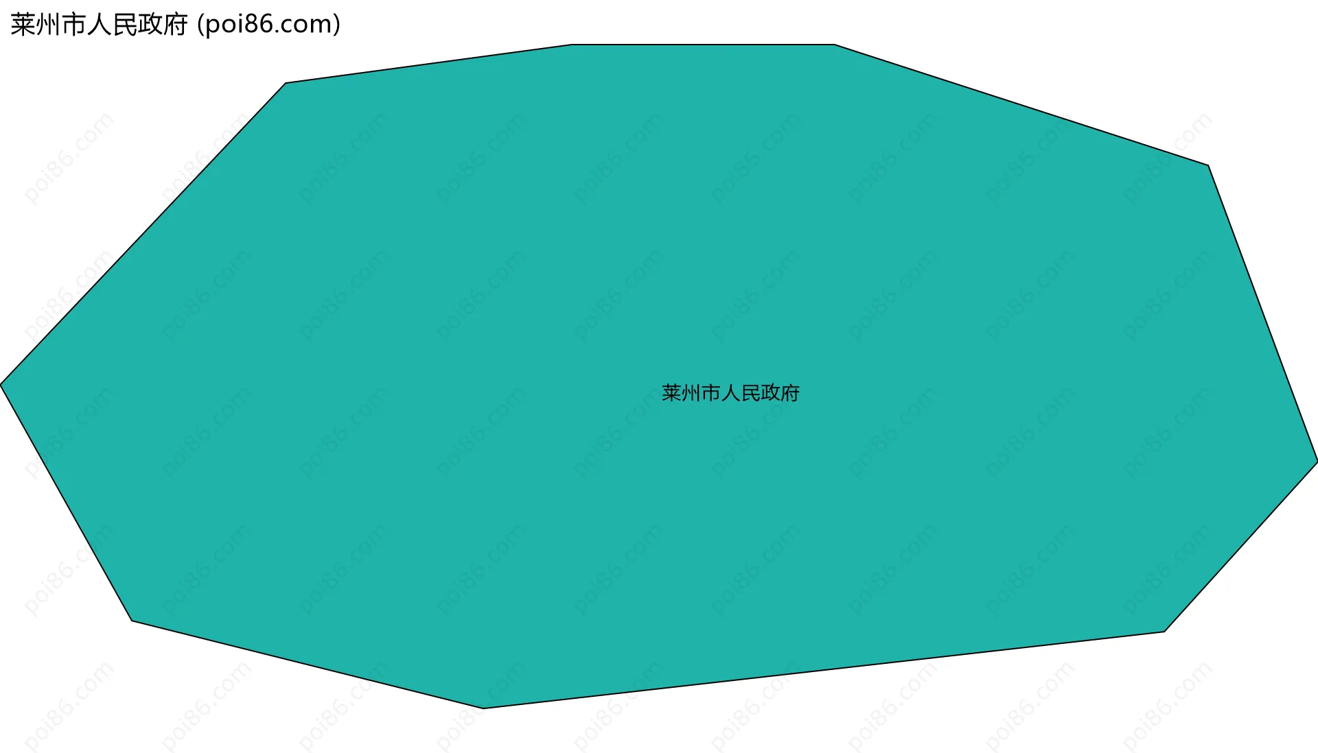 莱州市人民政府边界地图