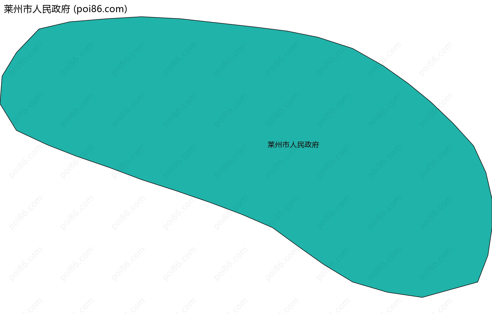 莱州市人民政府边界地图