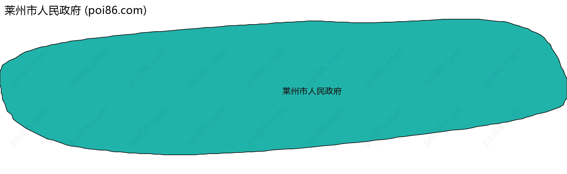 莱州市人民政府边界地图