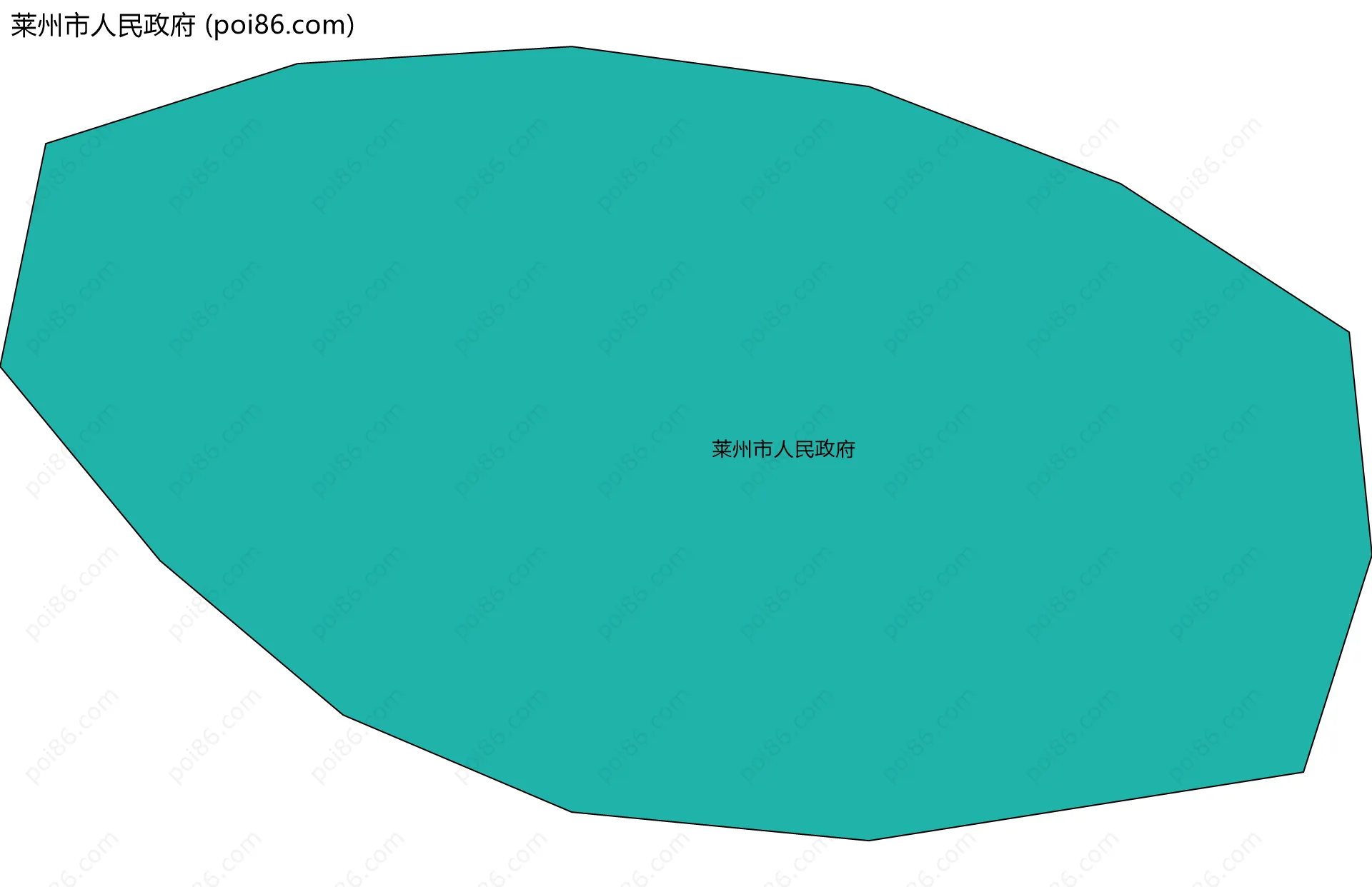 莱州市人民政府边界地图