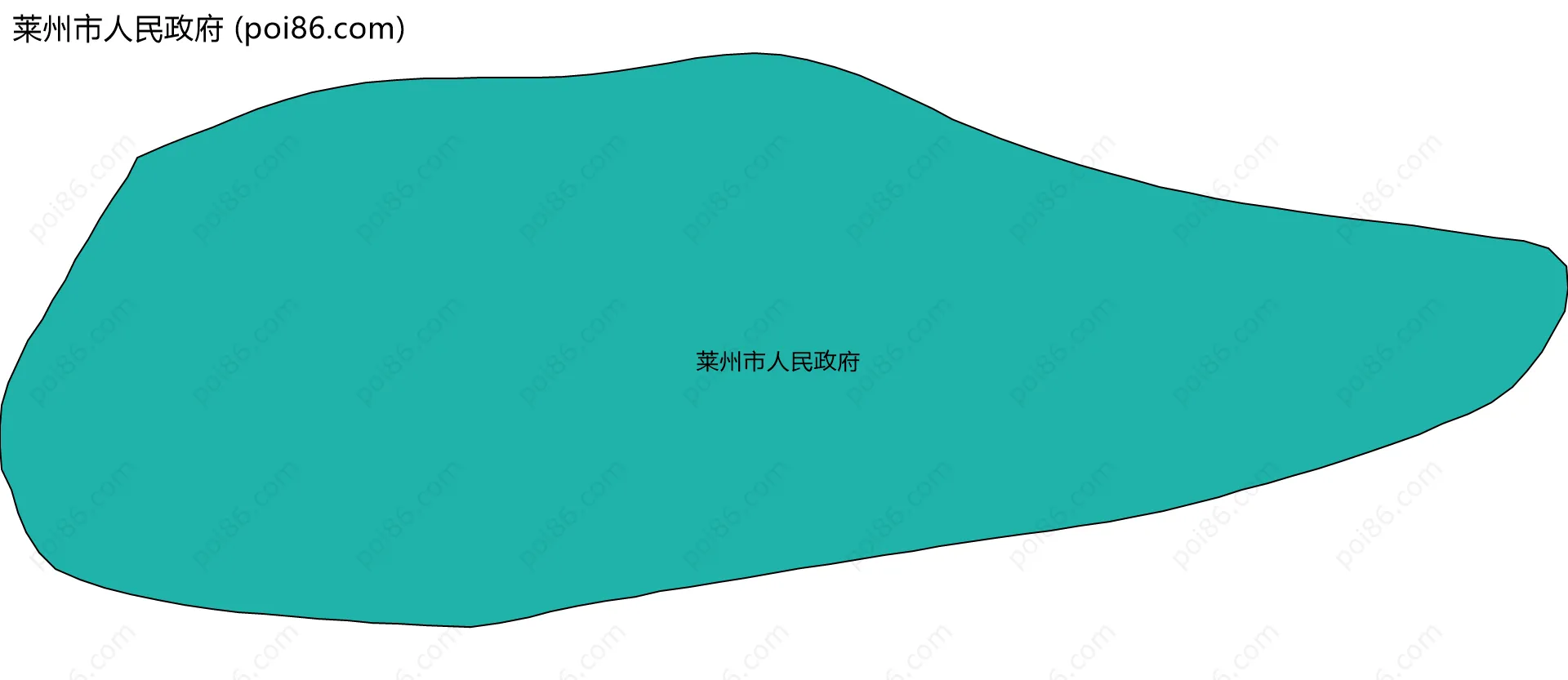 莱州市人民政府边界地图