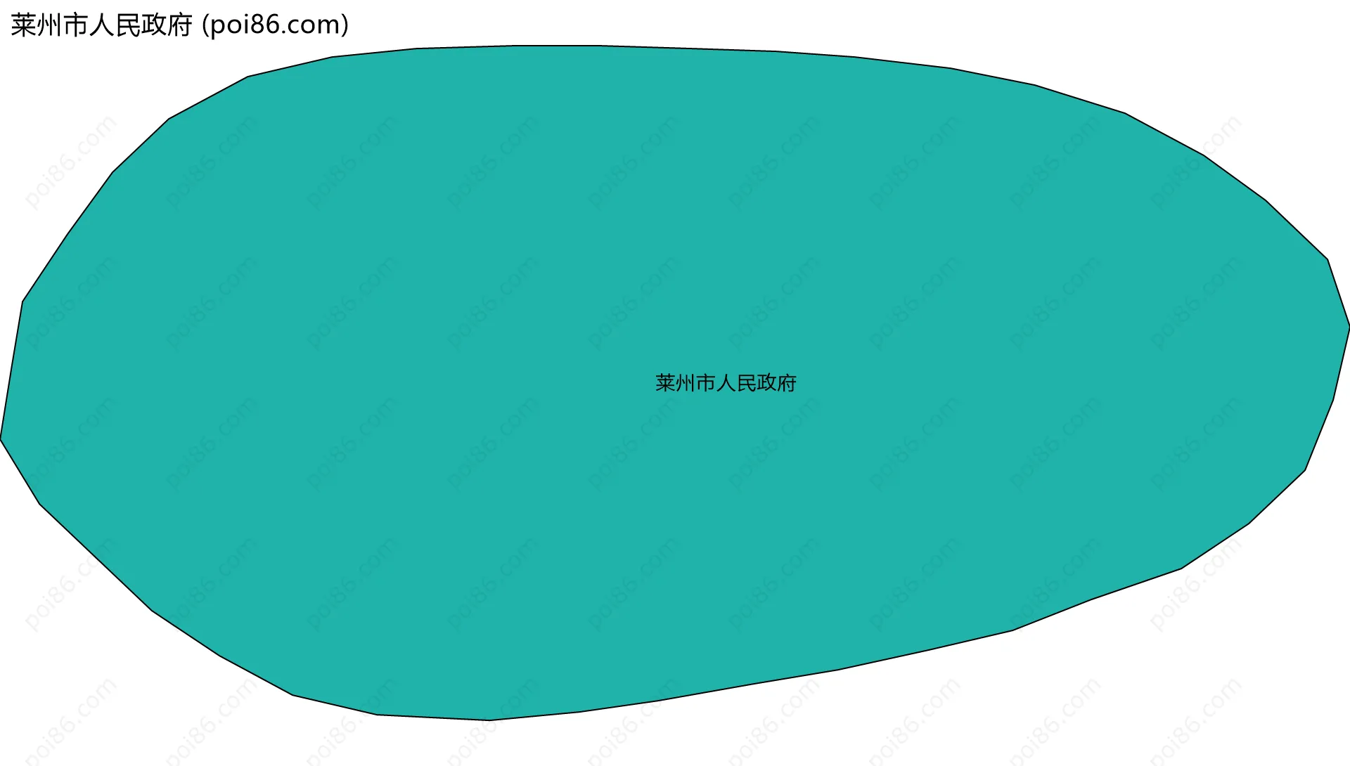 莱州市人民政府边界地图