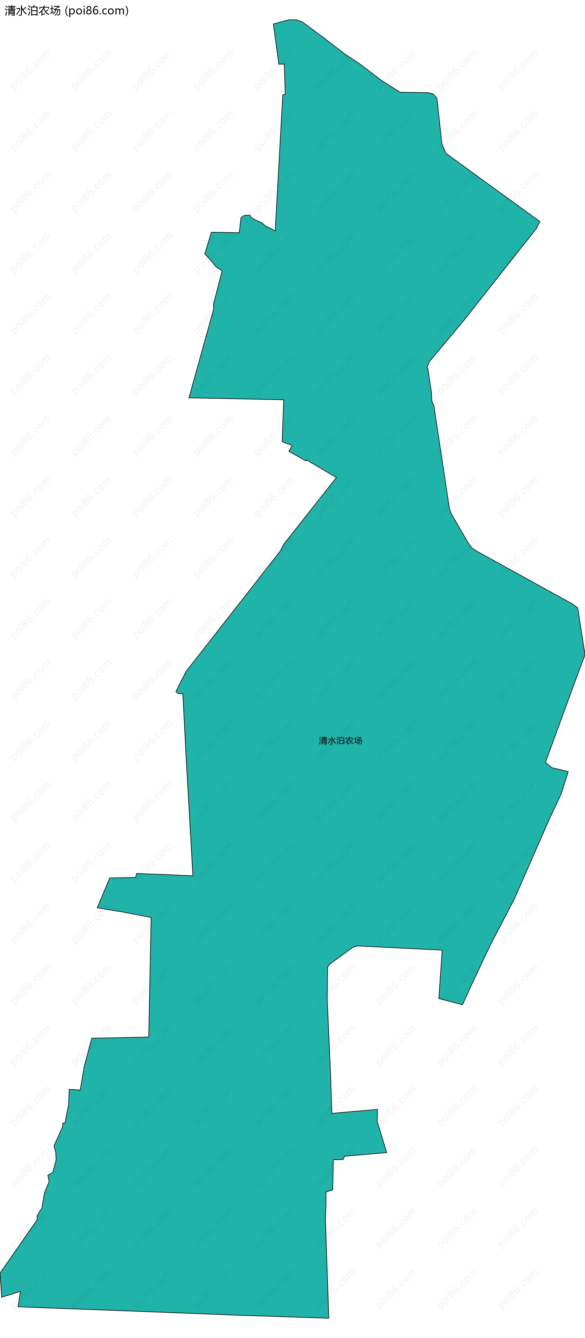 清水泊农场边界地图