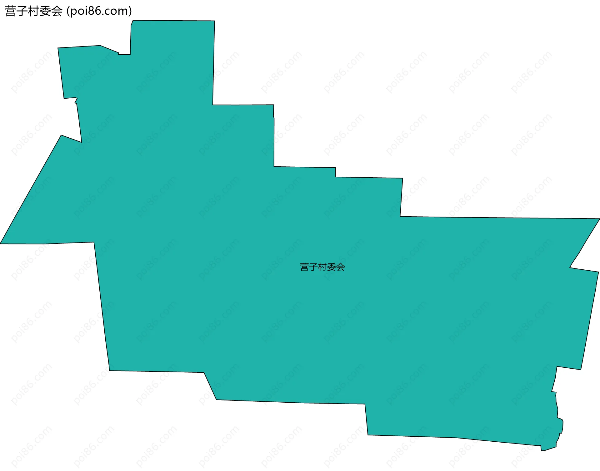 营子村委会边界地图