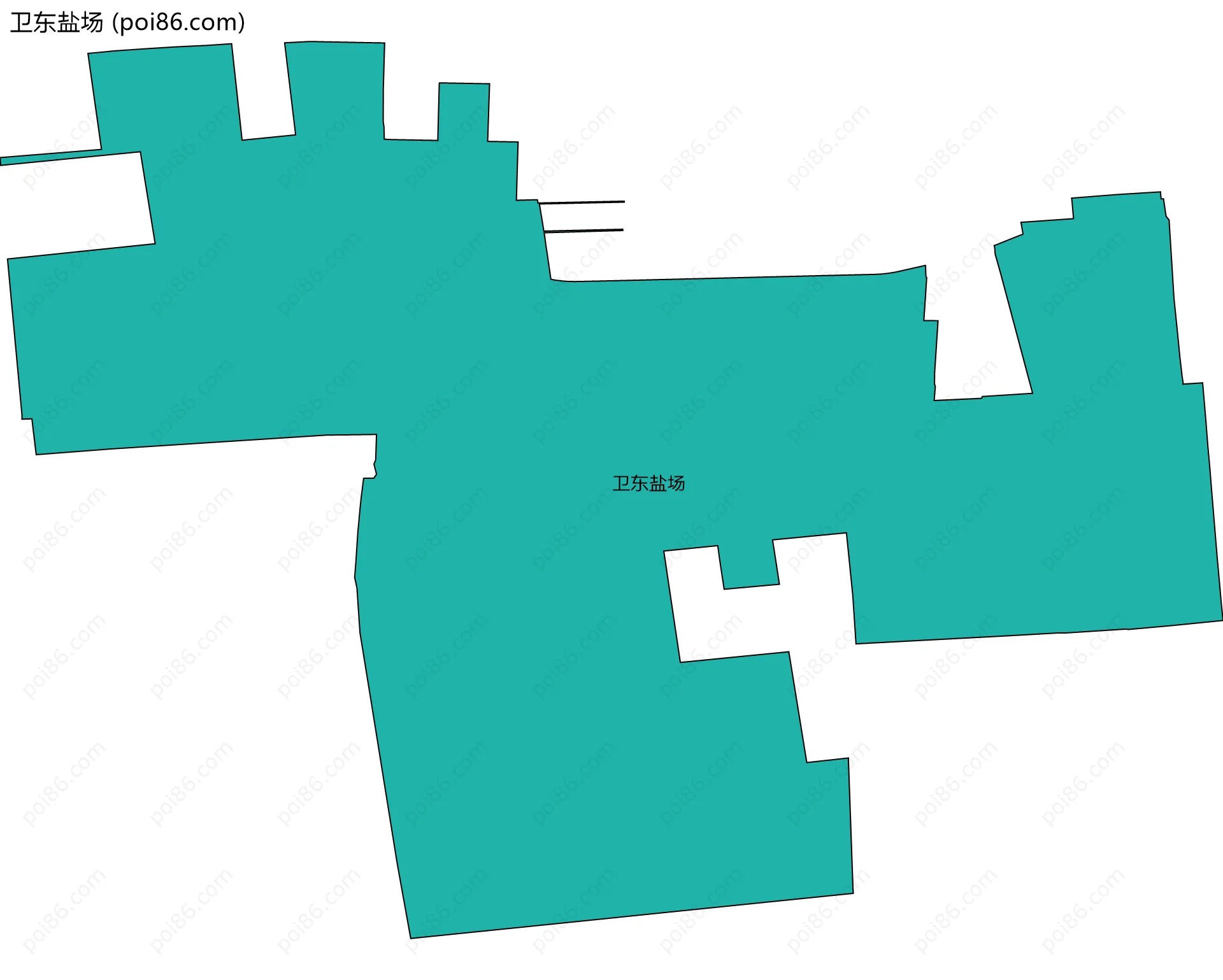 卫东盐场边界地图