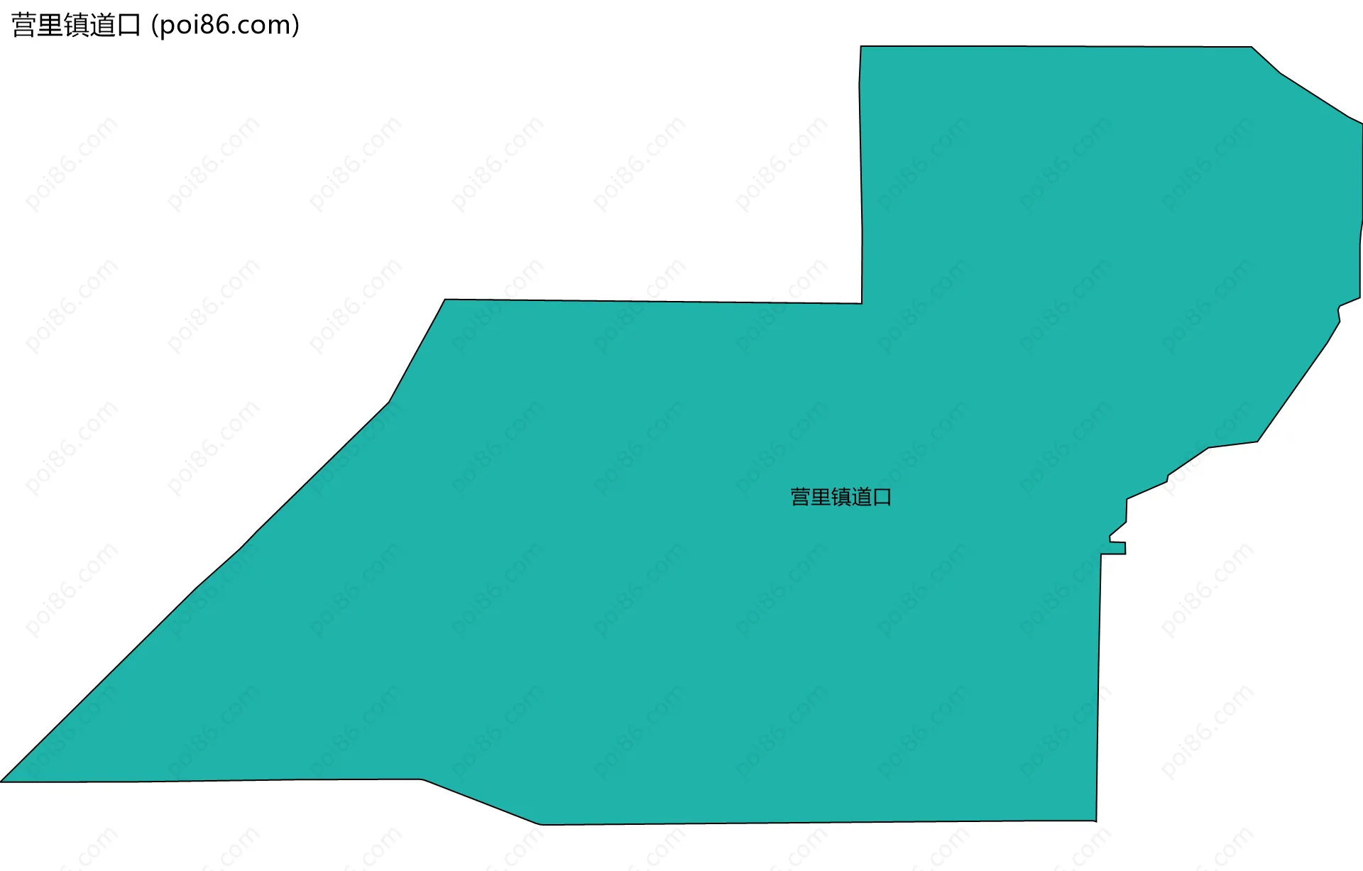 营里镇道口边界地图