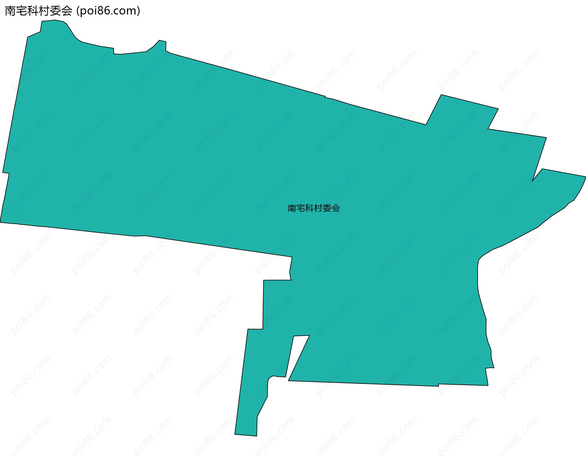 南宅科村委会边界地图