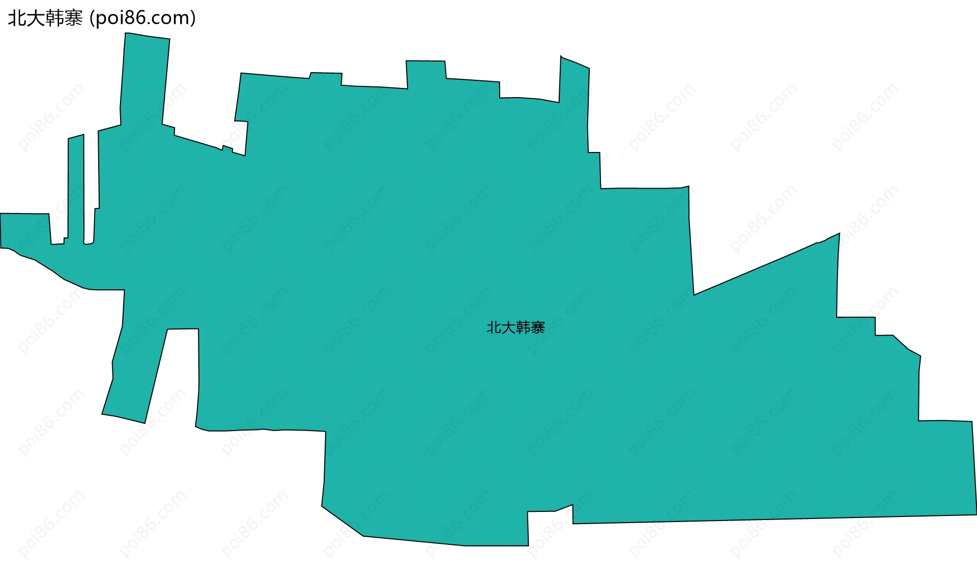 北大韩寨边界地图