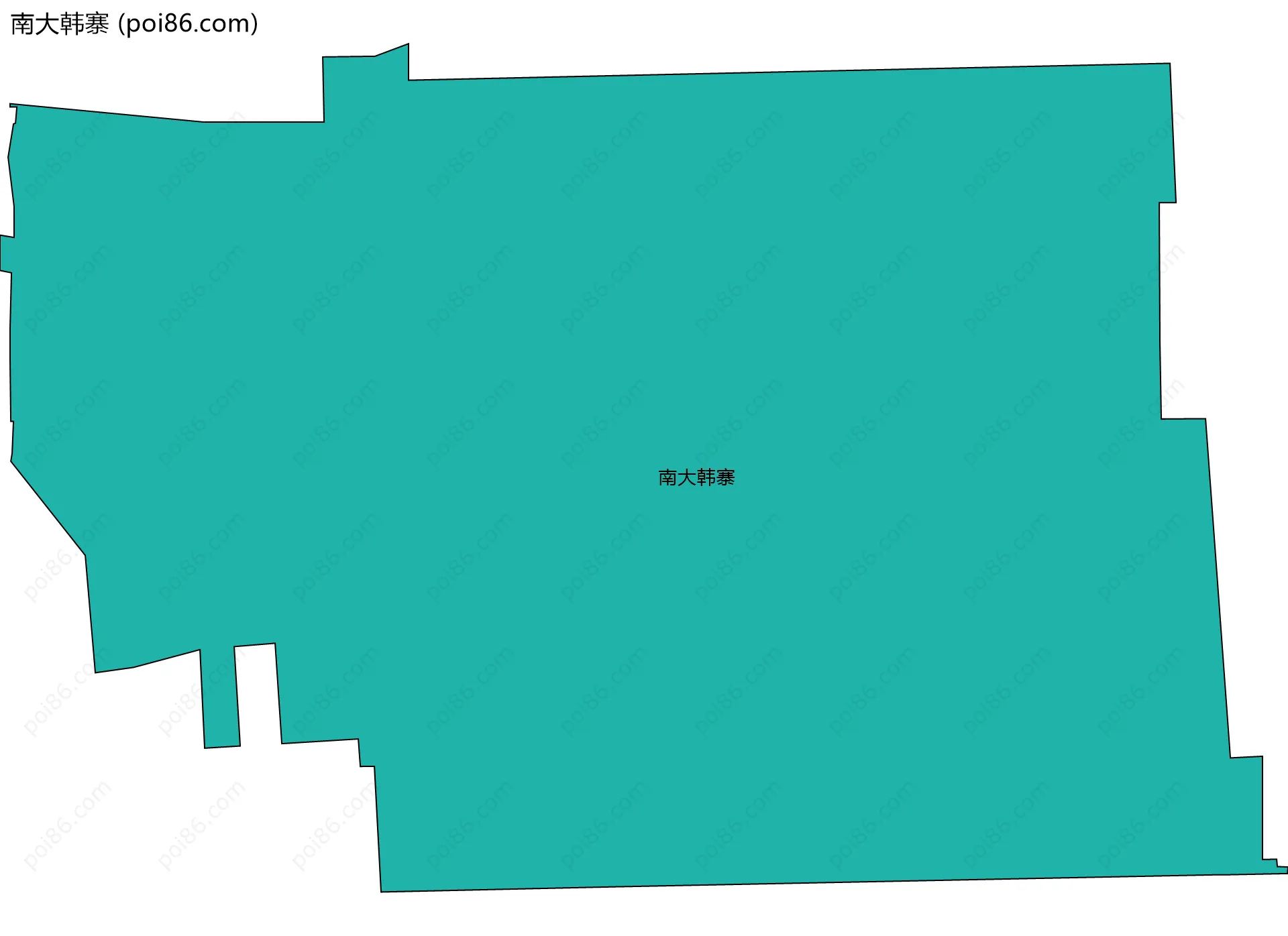 南大韩寨边界地图