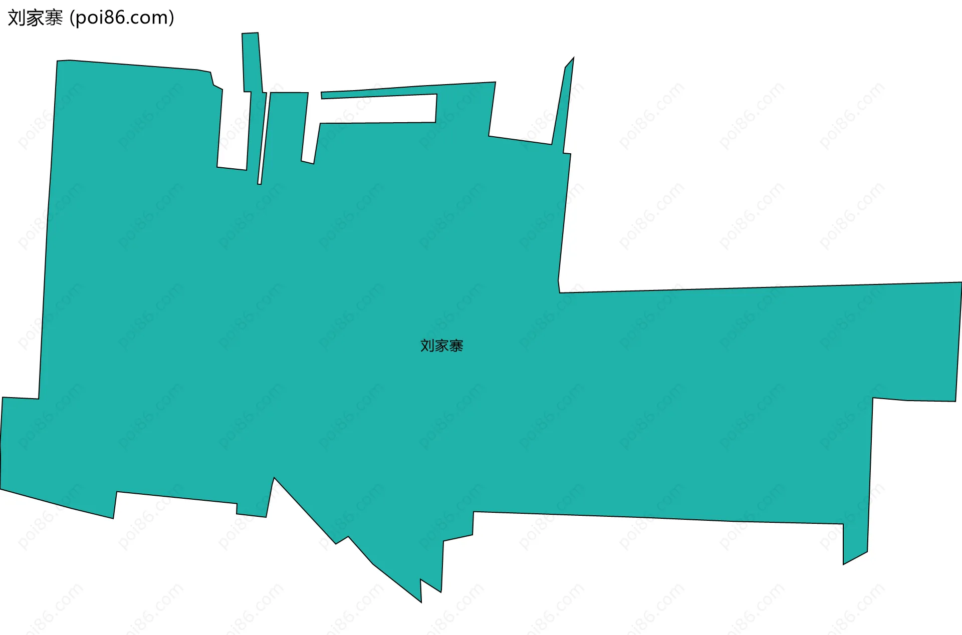 刘家寨边界地图
