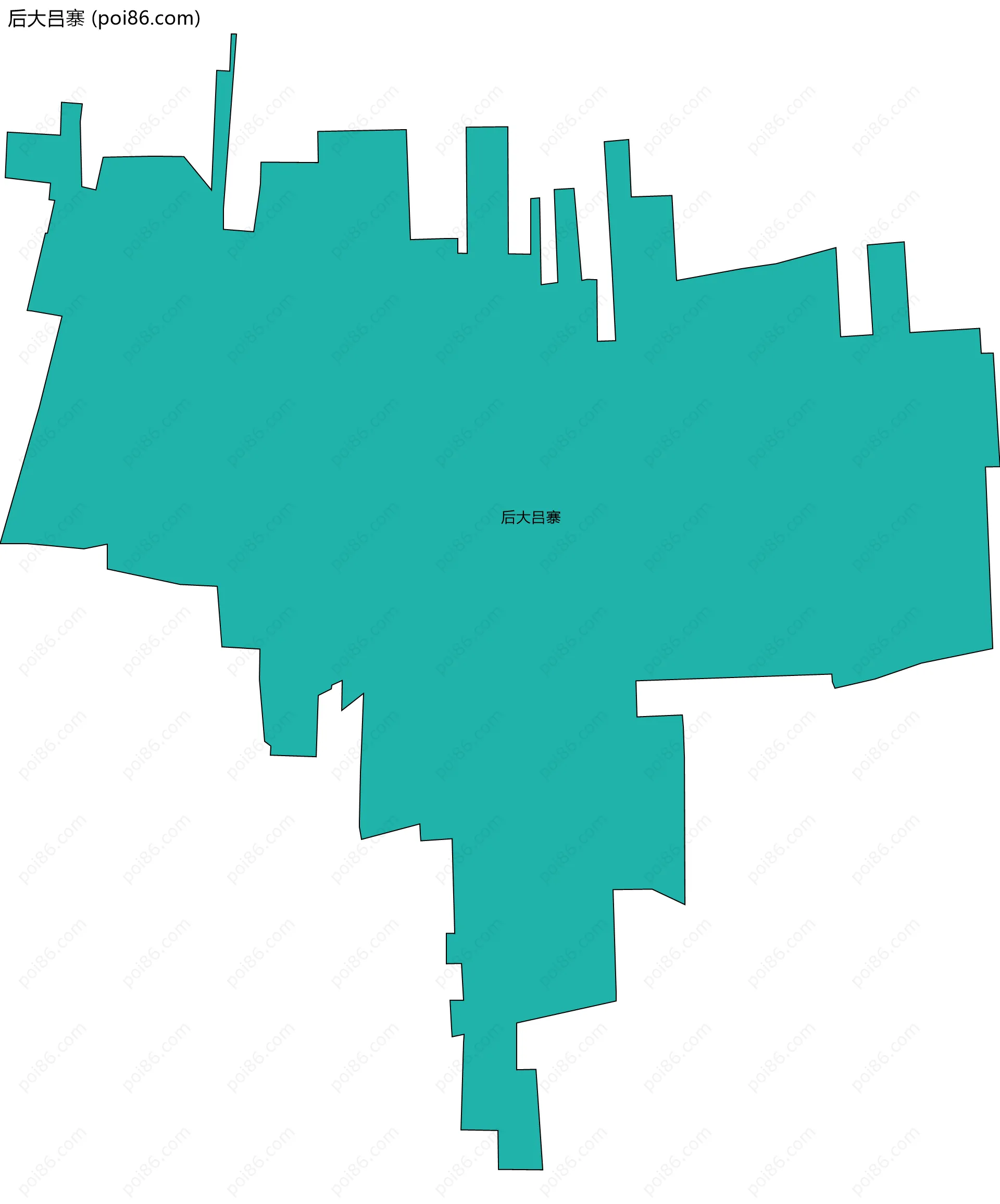 后大吕寨边界地图