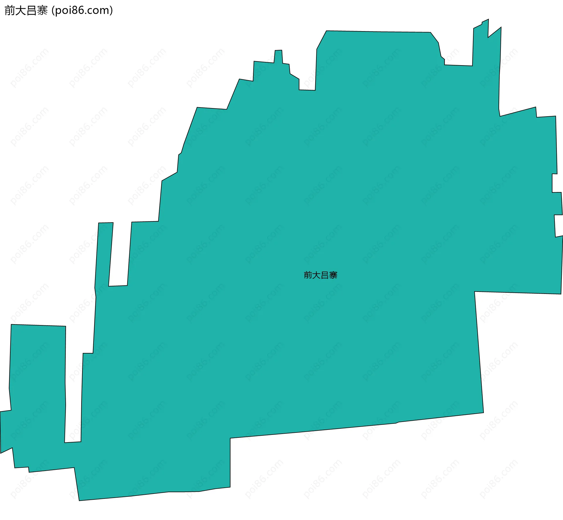 前大吕寨边界地图