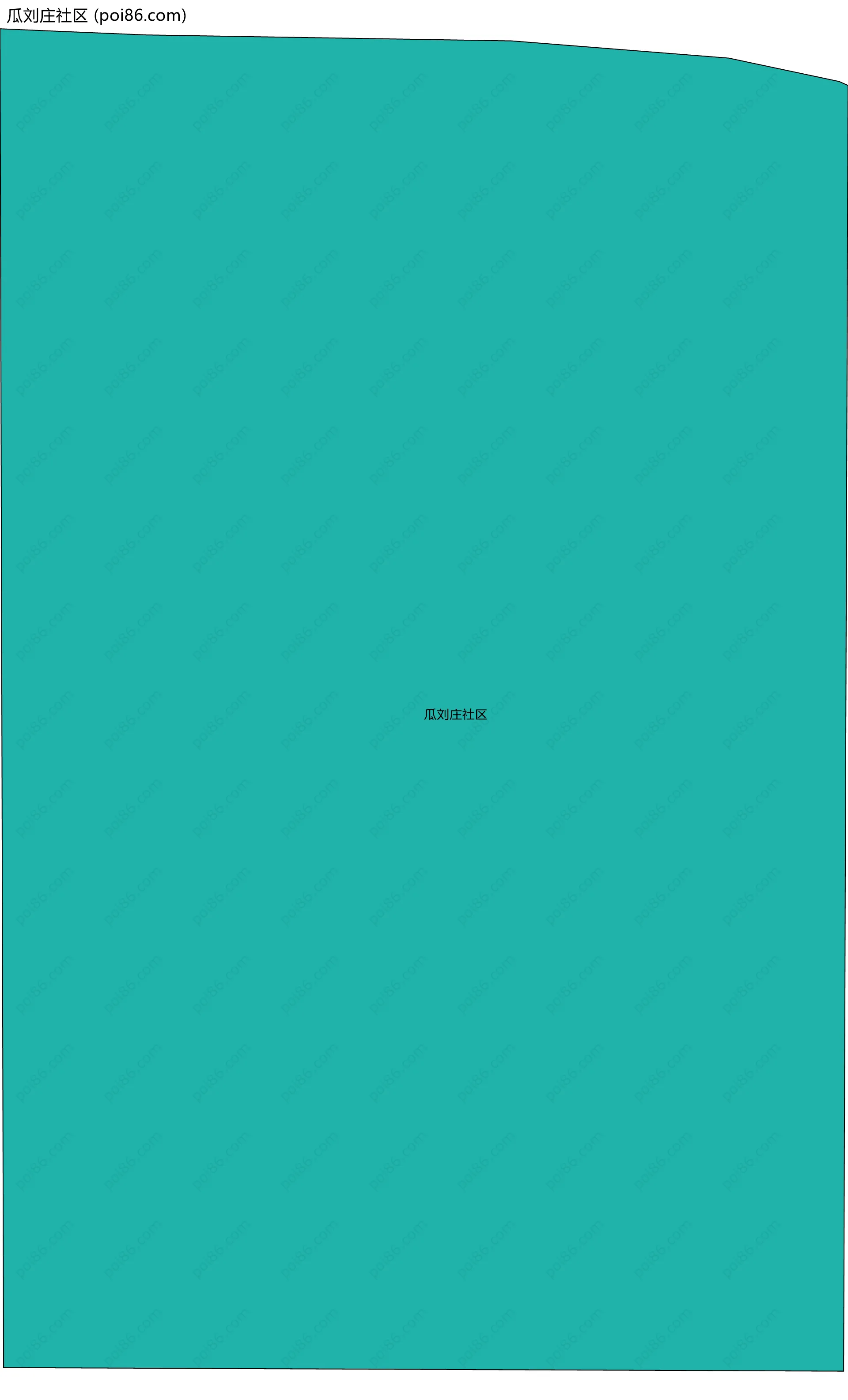 瓜刘庄社区边界地图