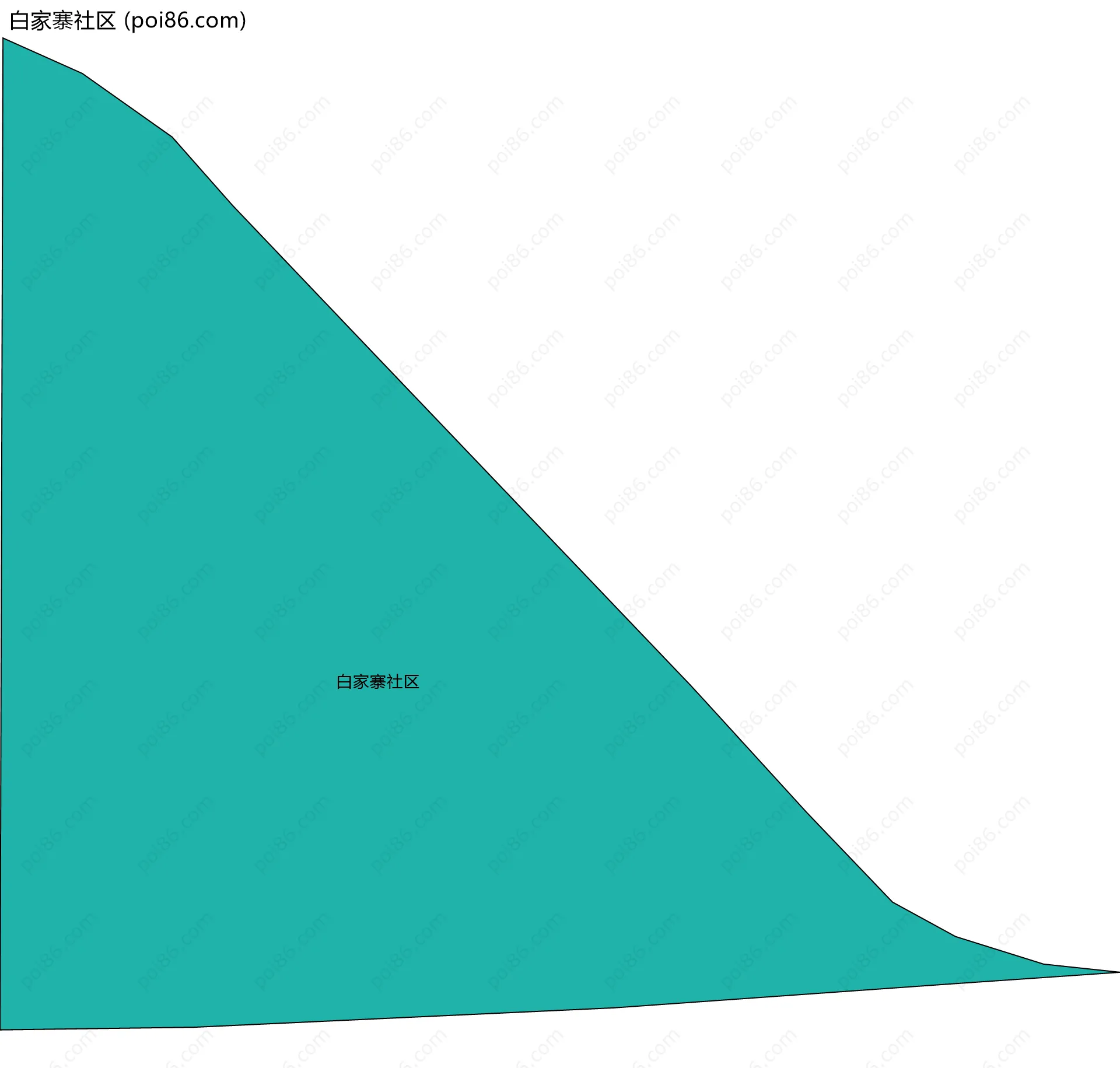 白家寨社区边界地图