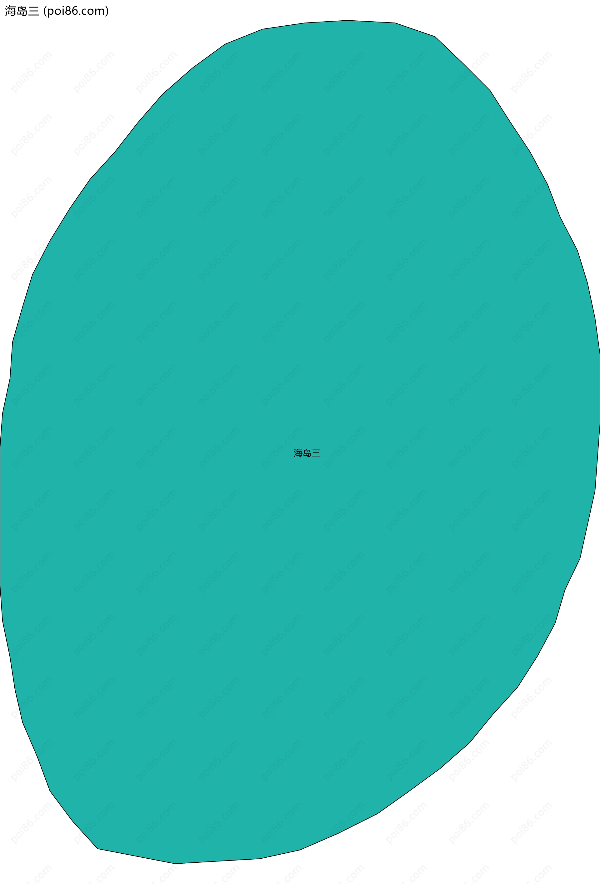 海岛三边界地图(五级行政区划)