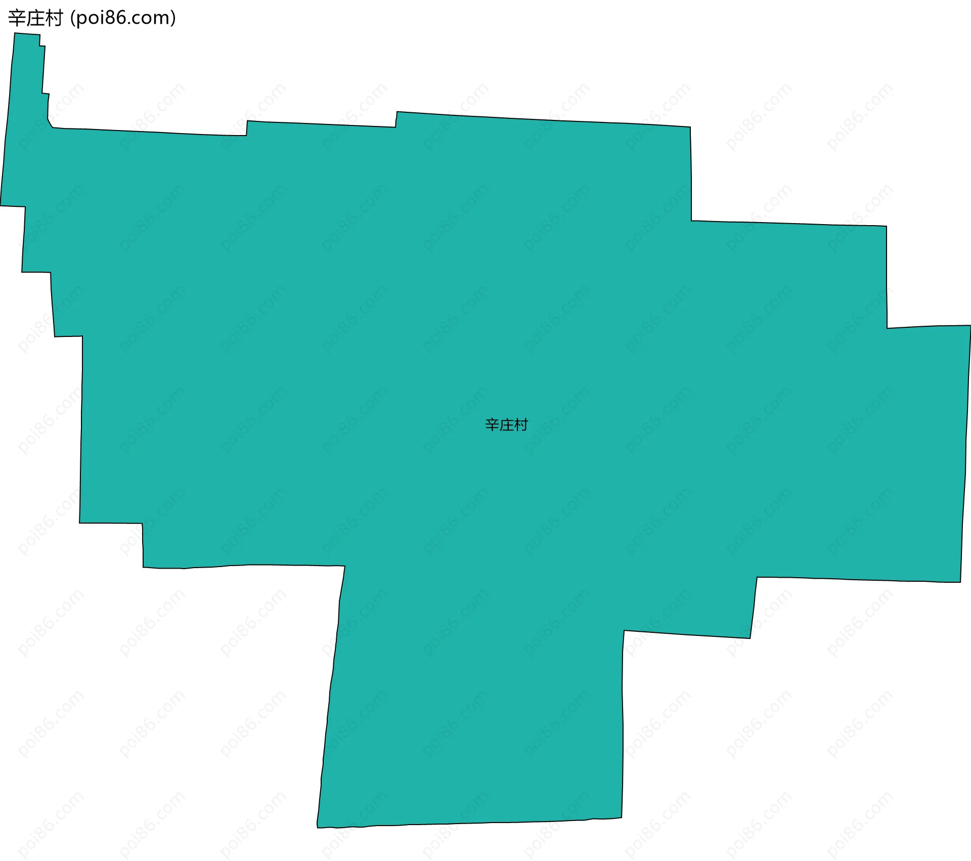 辛庄村边界地图
