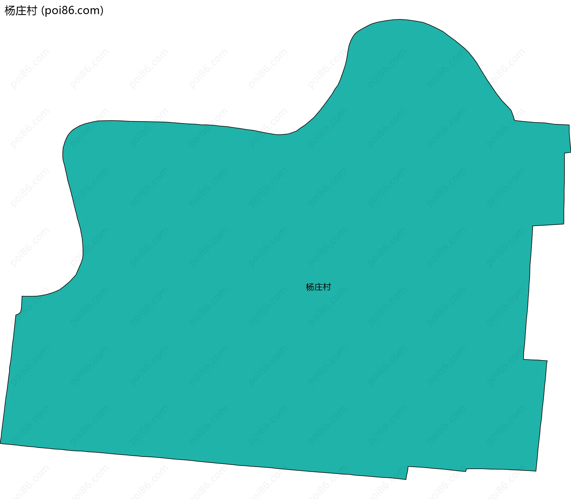 杨庄村边界地图