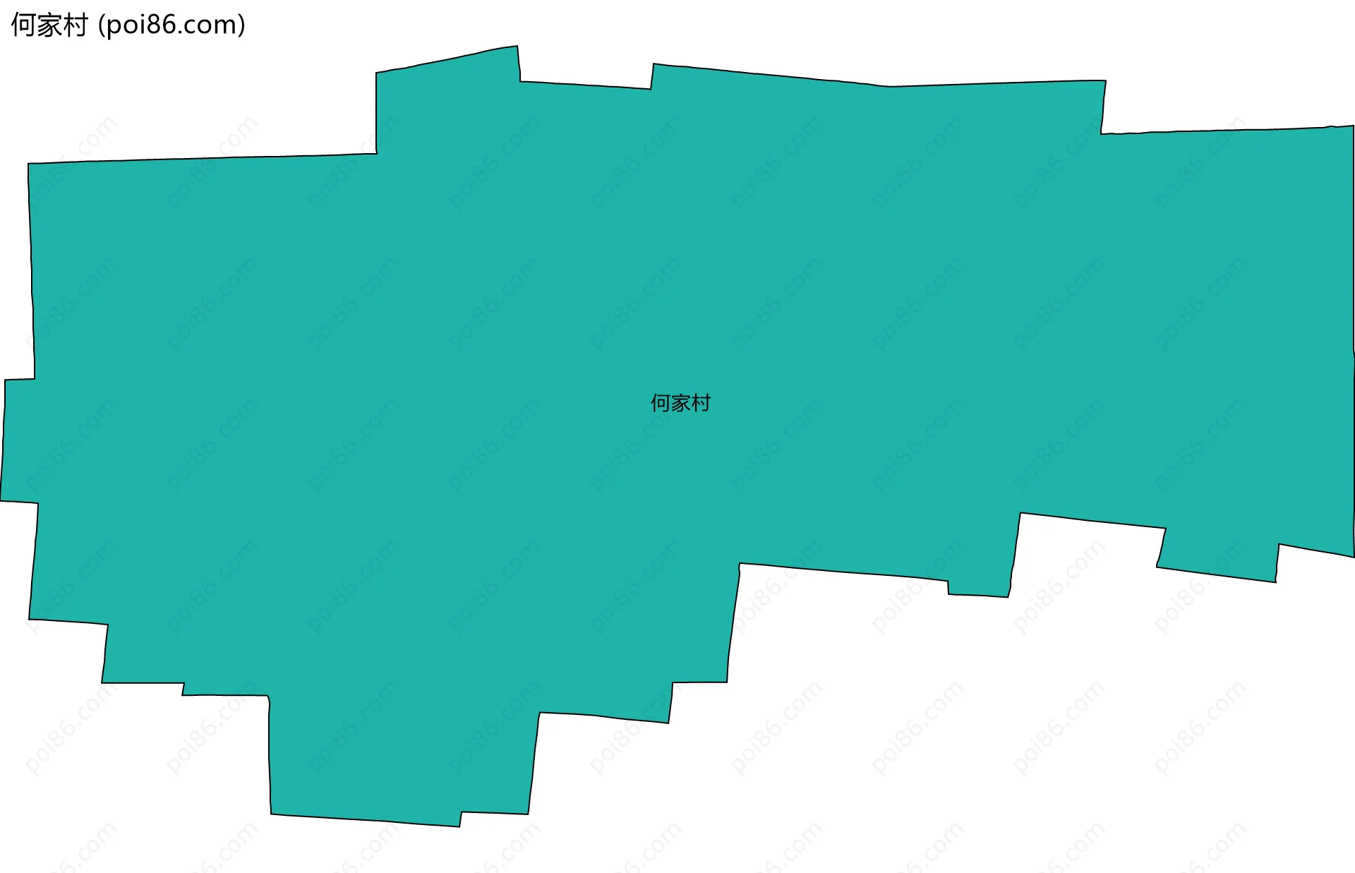 何家村边界地图