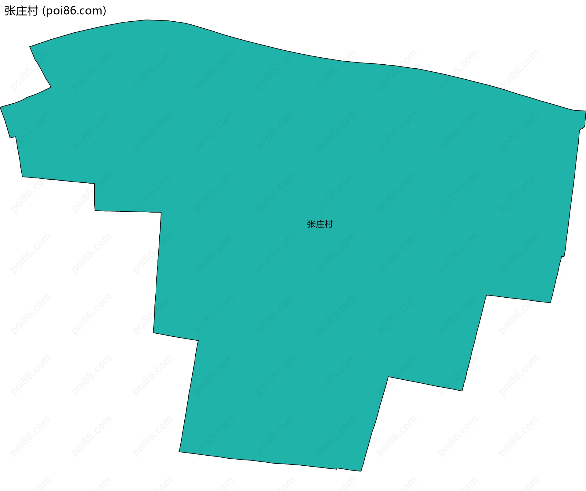张庄村边界地图