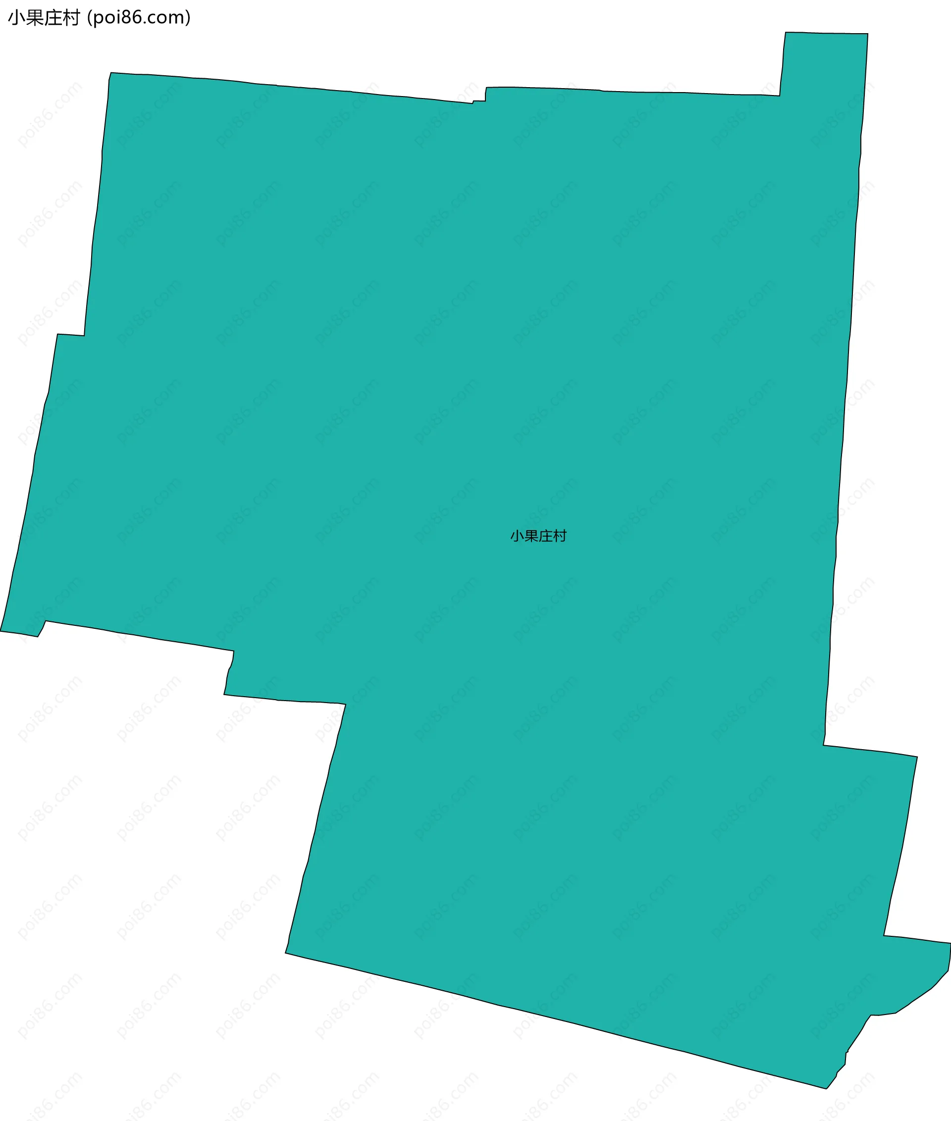 小果庄村边界地图