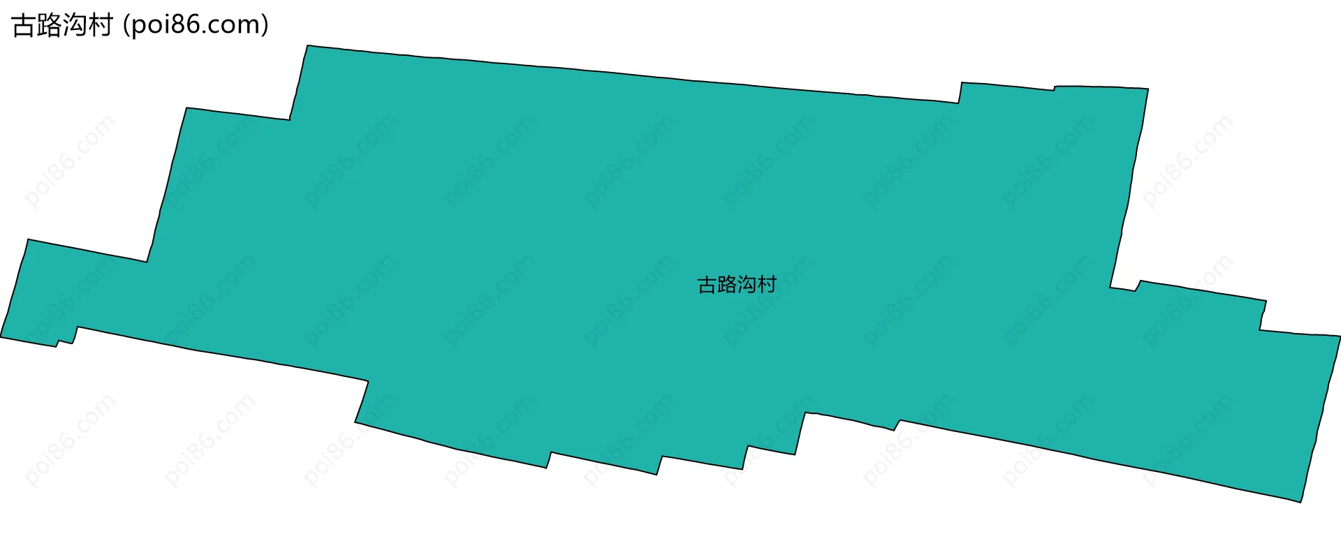 古路沟村边界地图