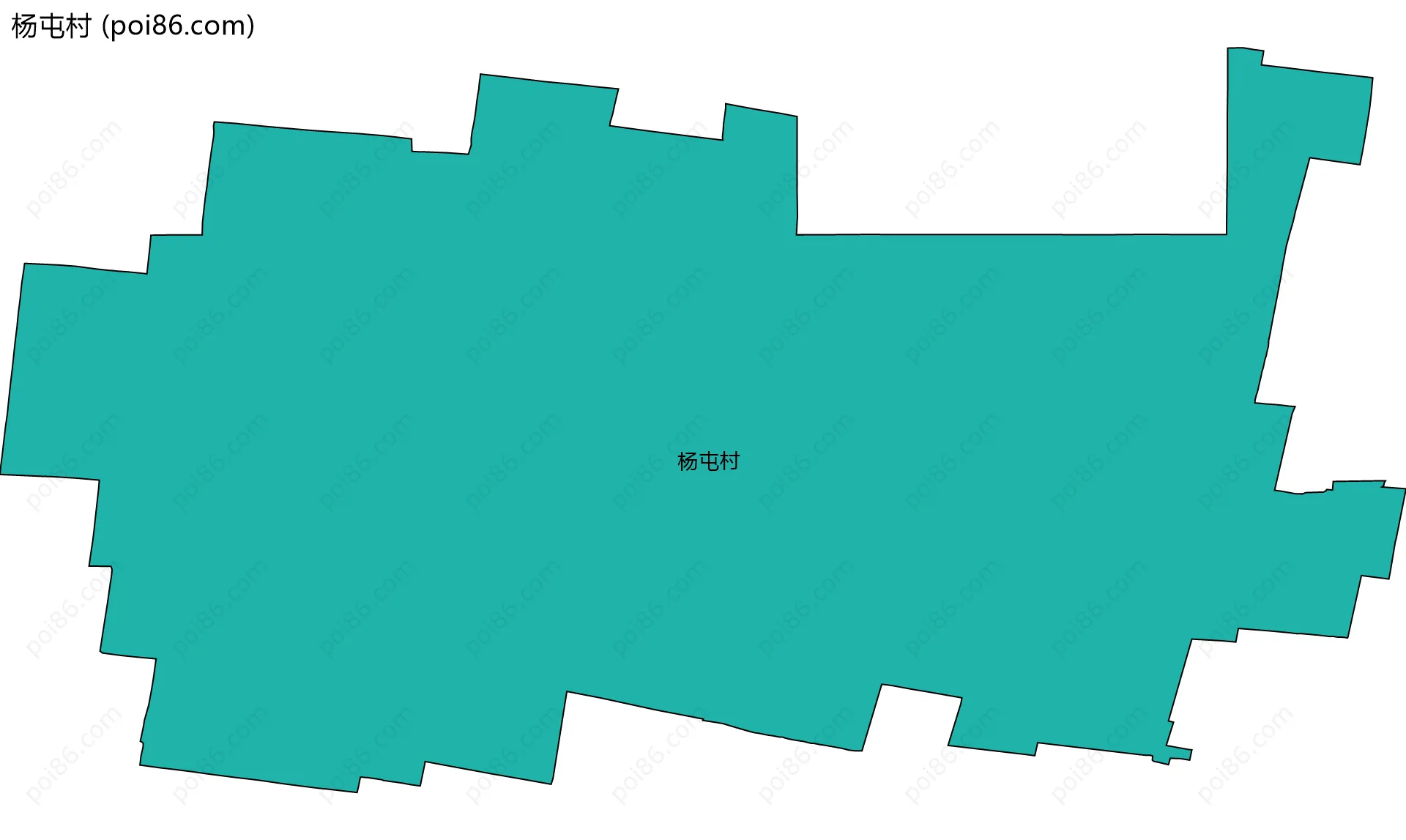 杨屯村边界地图