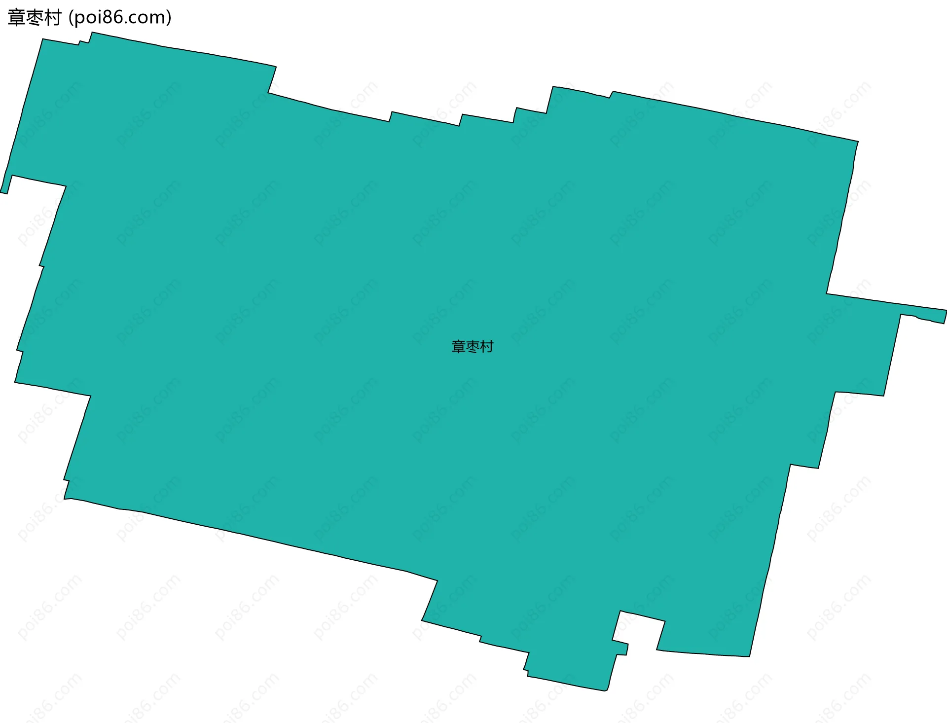 章枣村边界地图
