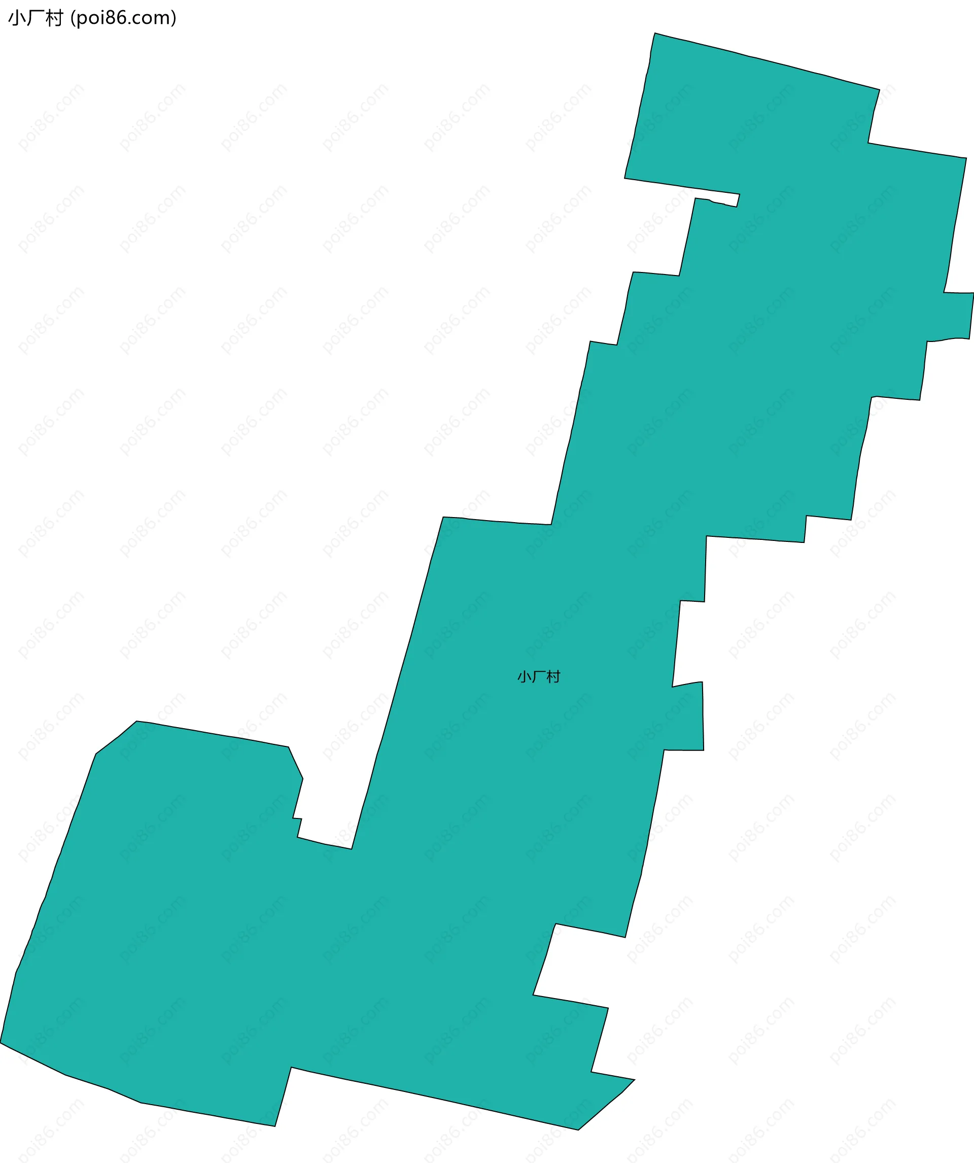 小厂村边界地图