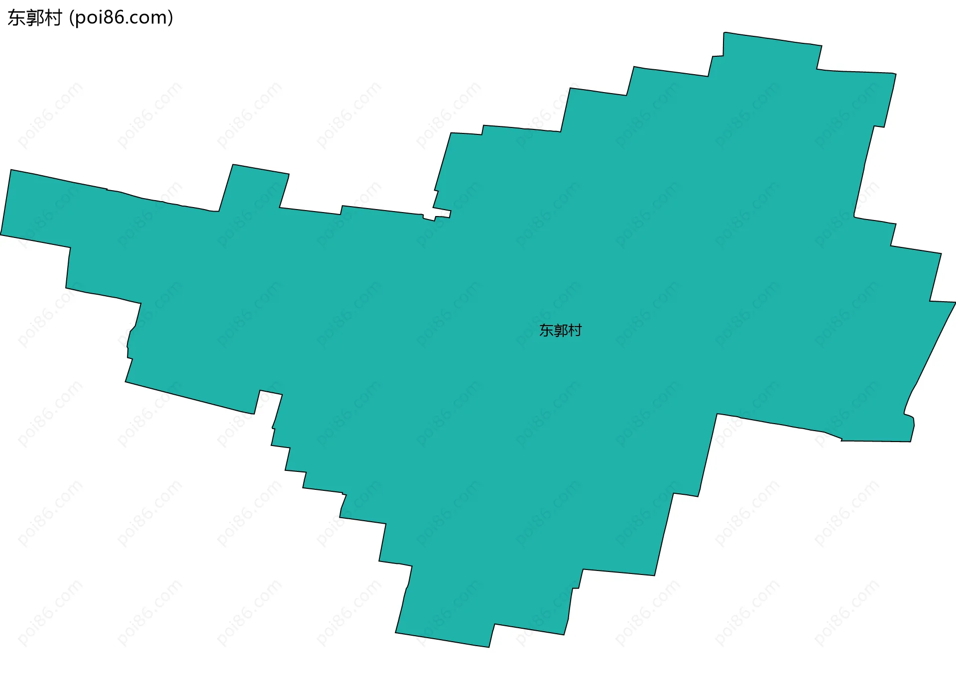 东郭村边界地图