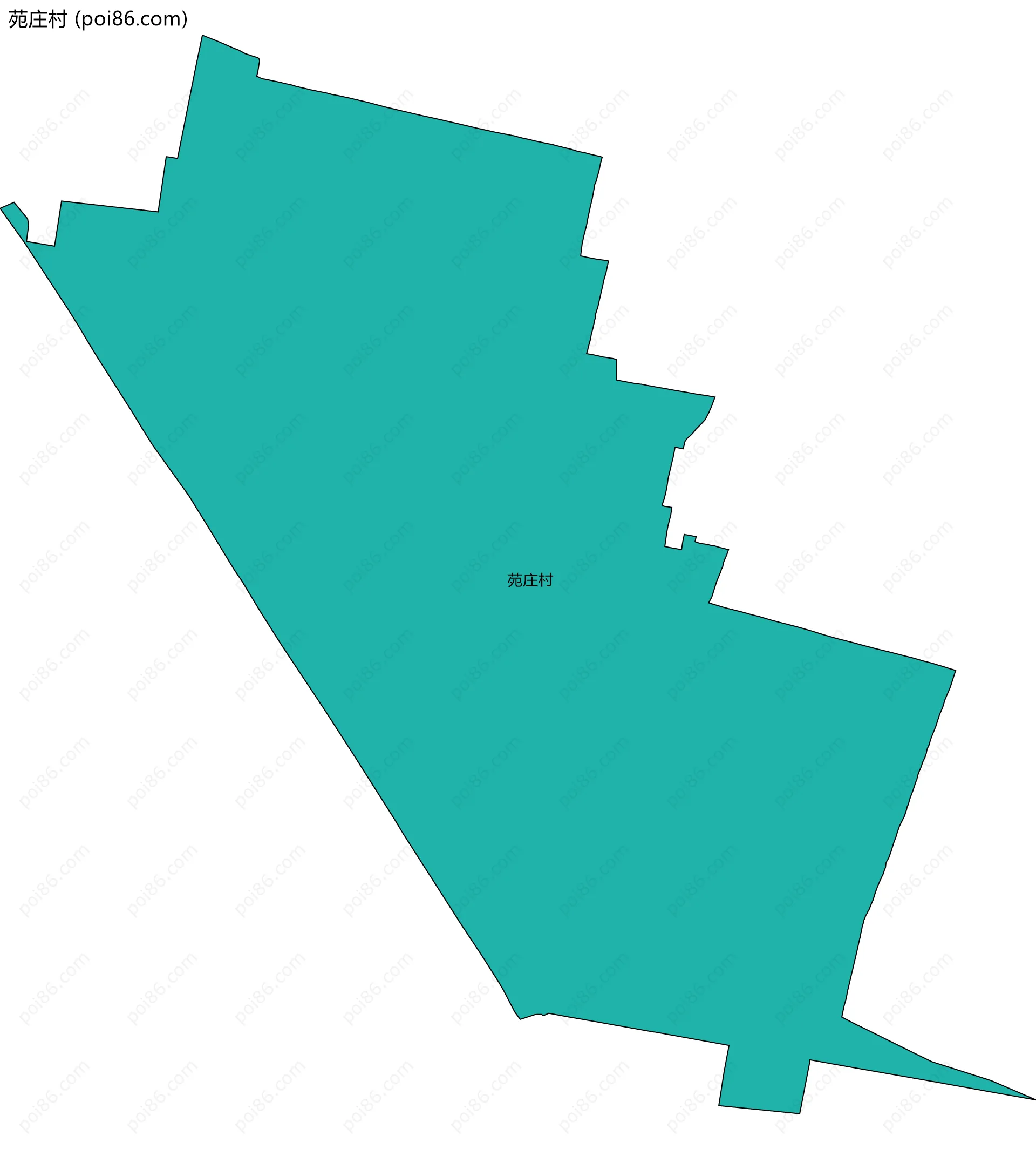 苑庄村边界地图