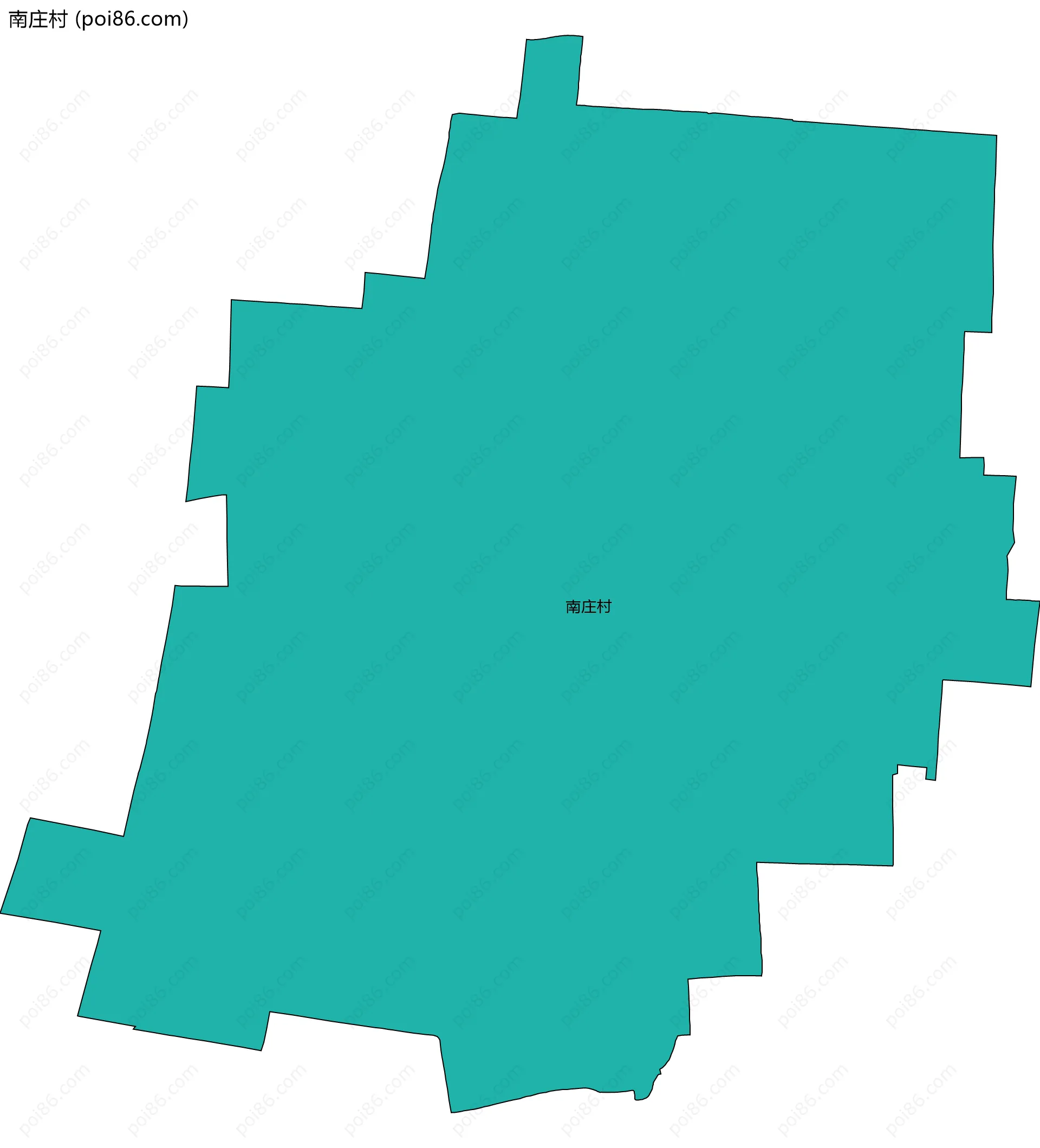 南庄村边界地图