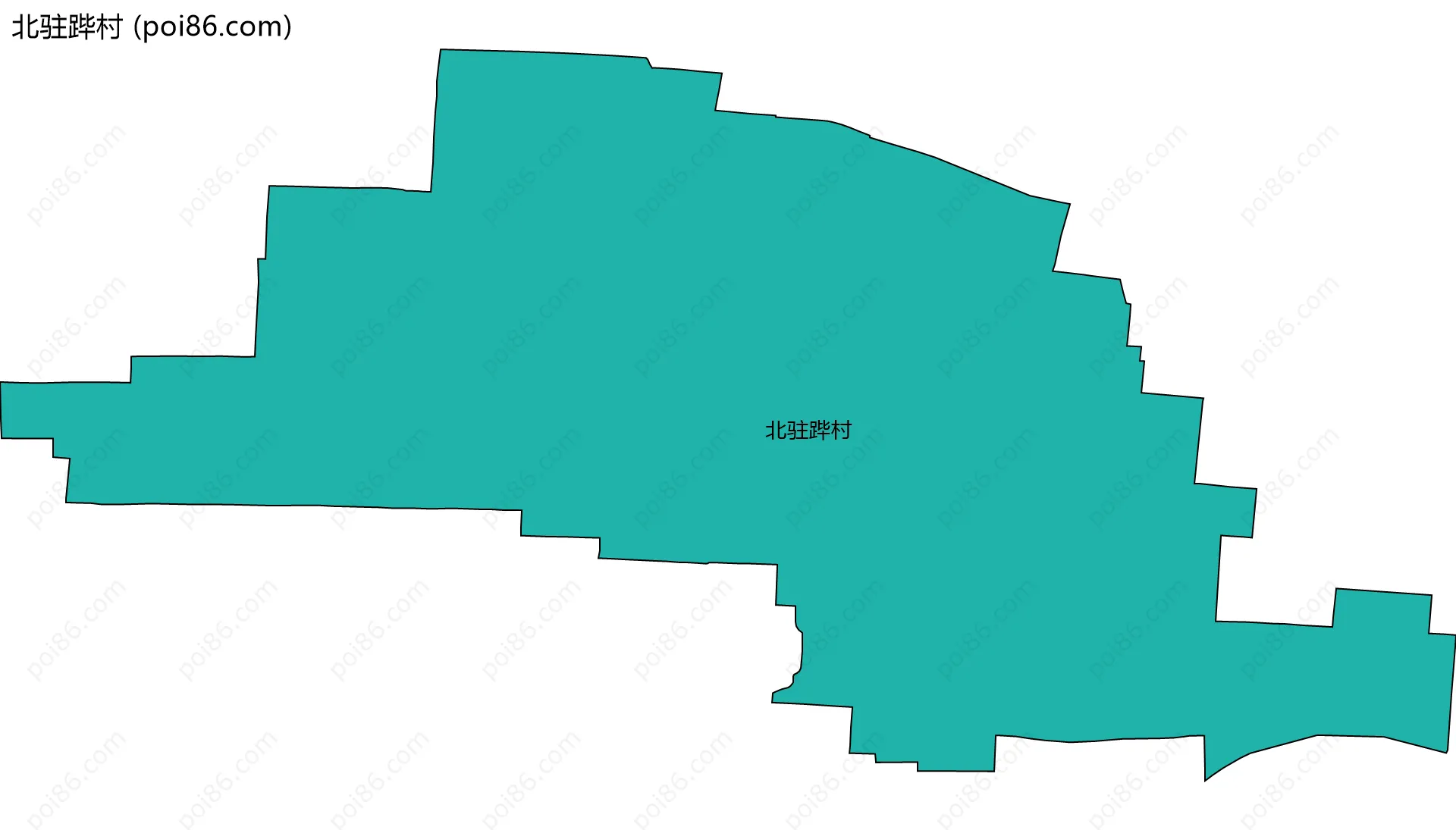 北驻跸村边界地图