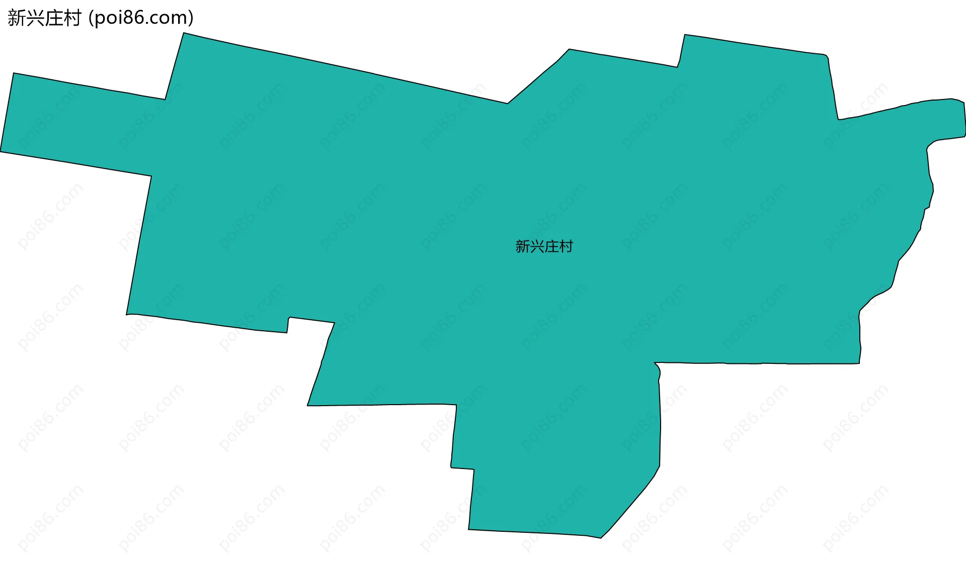 新兴庄村边界地图