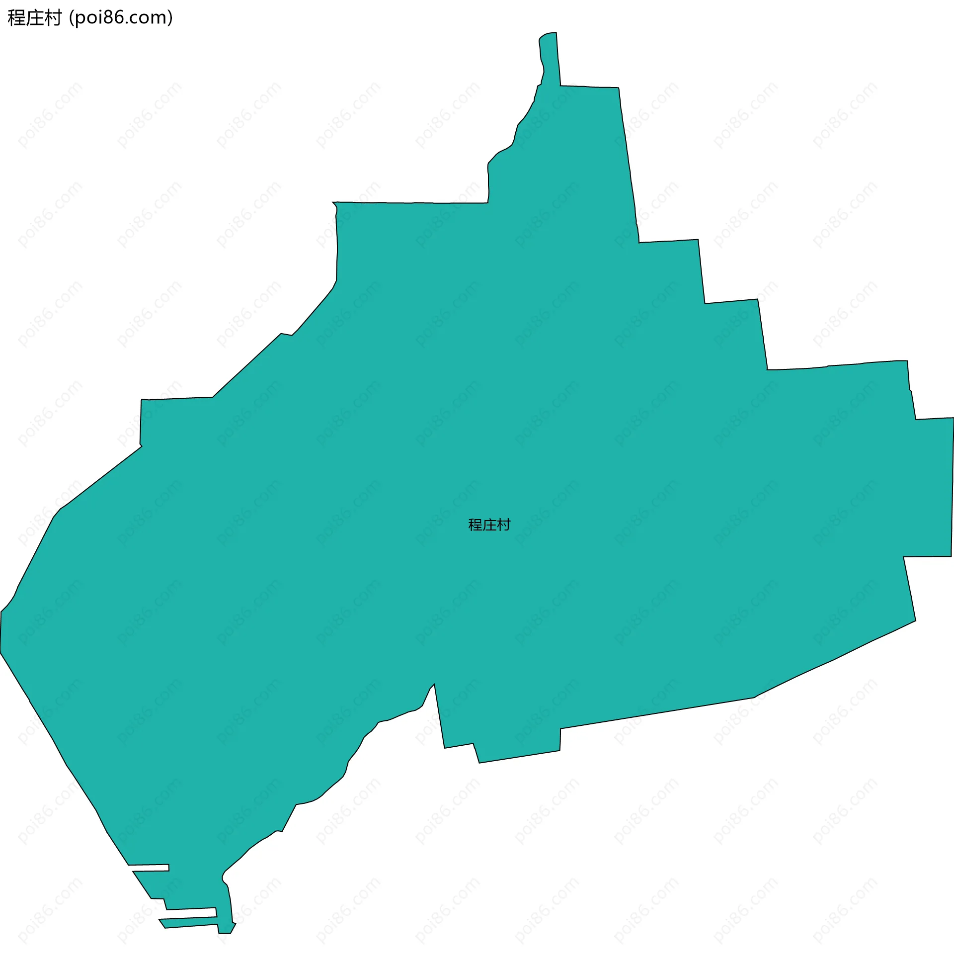 程庄村边界地图