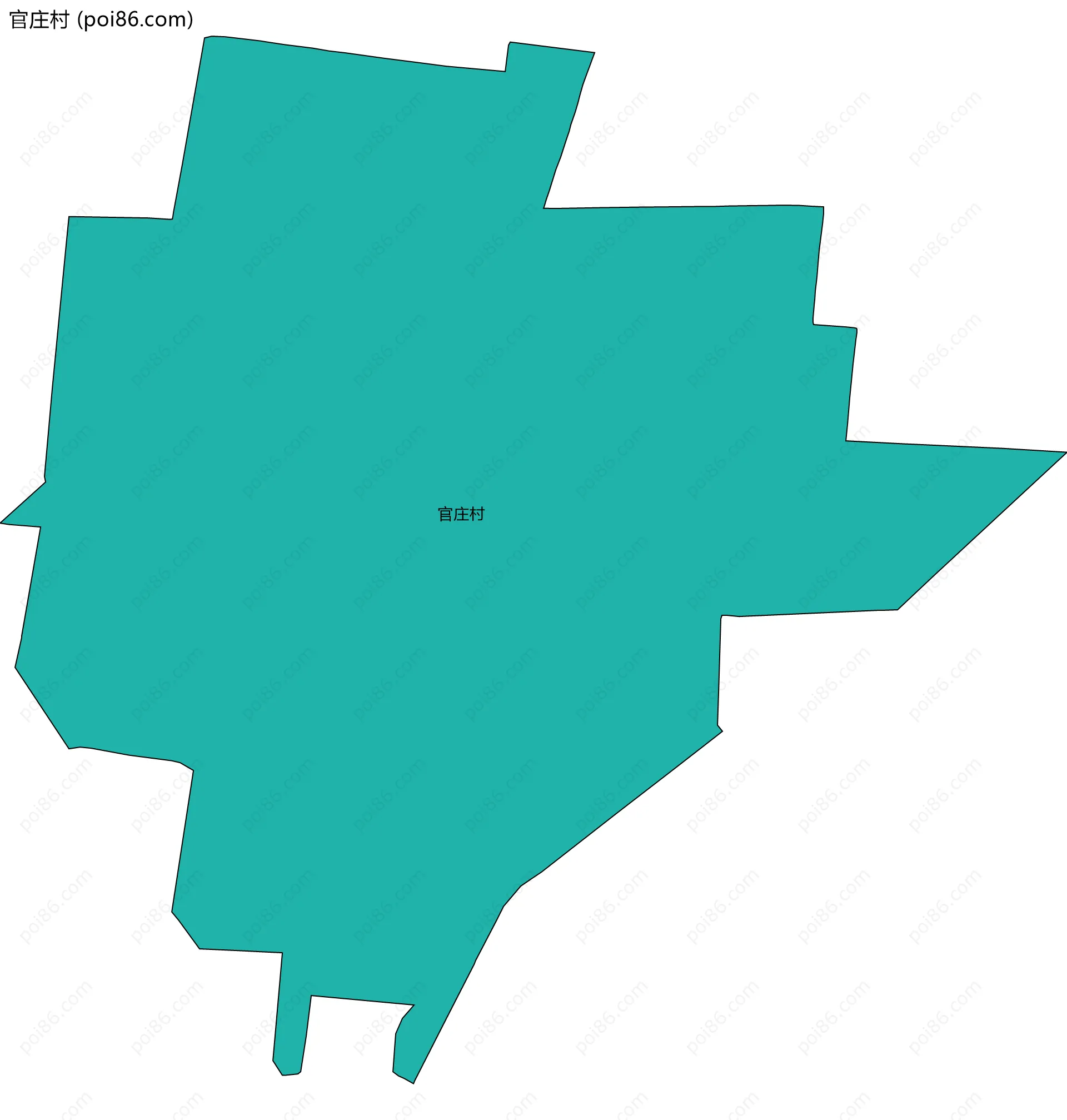 官庄村边界地图