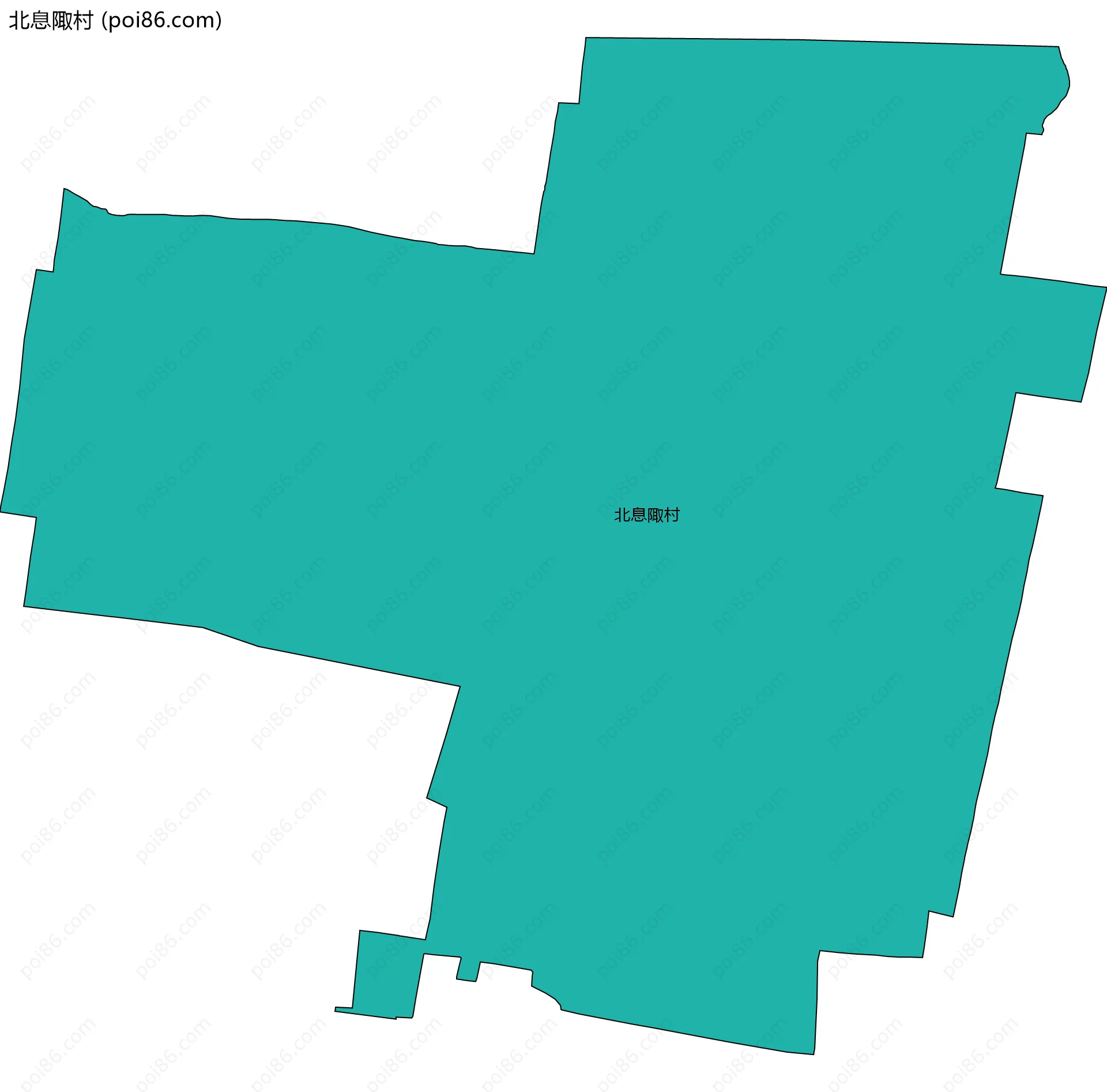 北息陬村边界地图