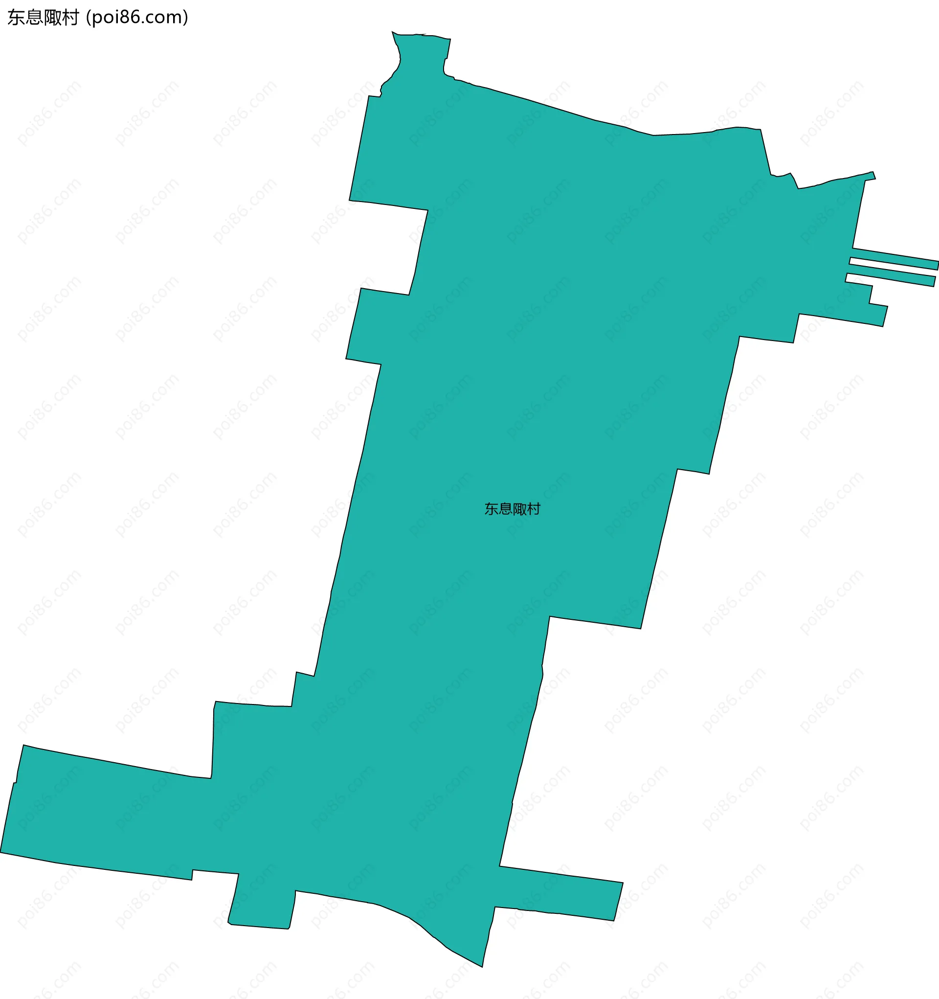 东息陬村边界地图