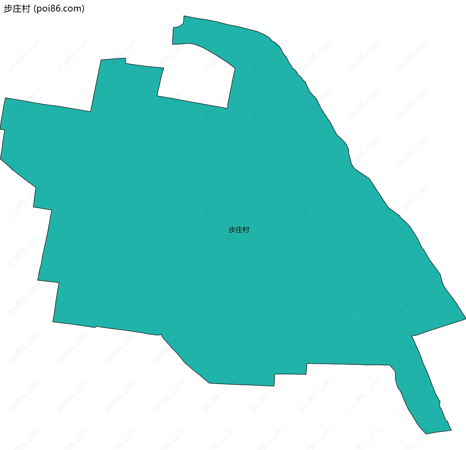 步庄村边界地图