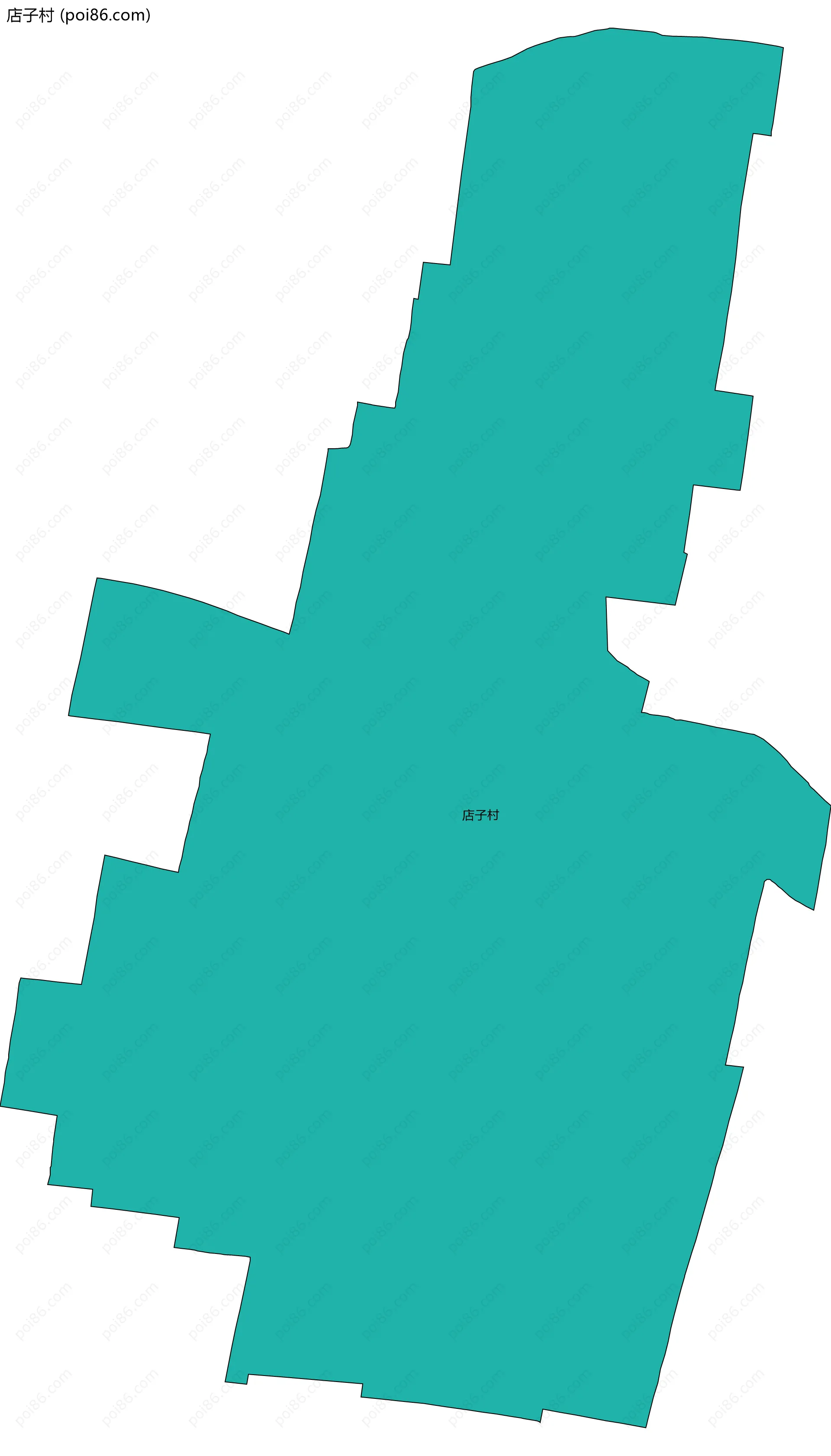 店子村边界地图