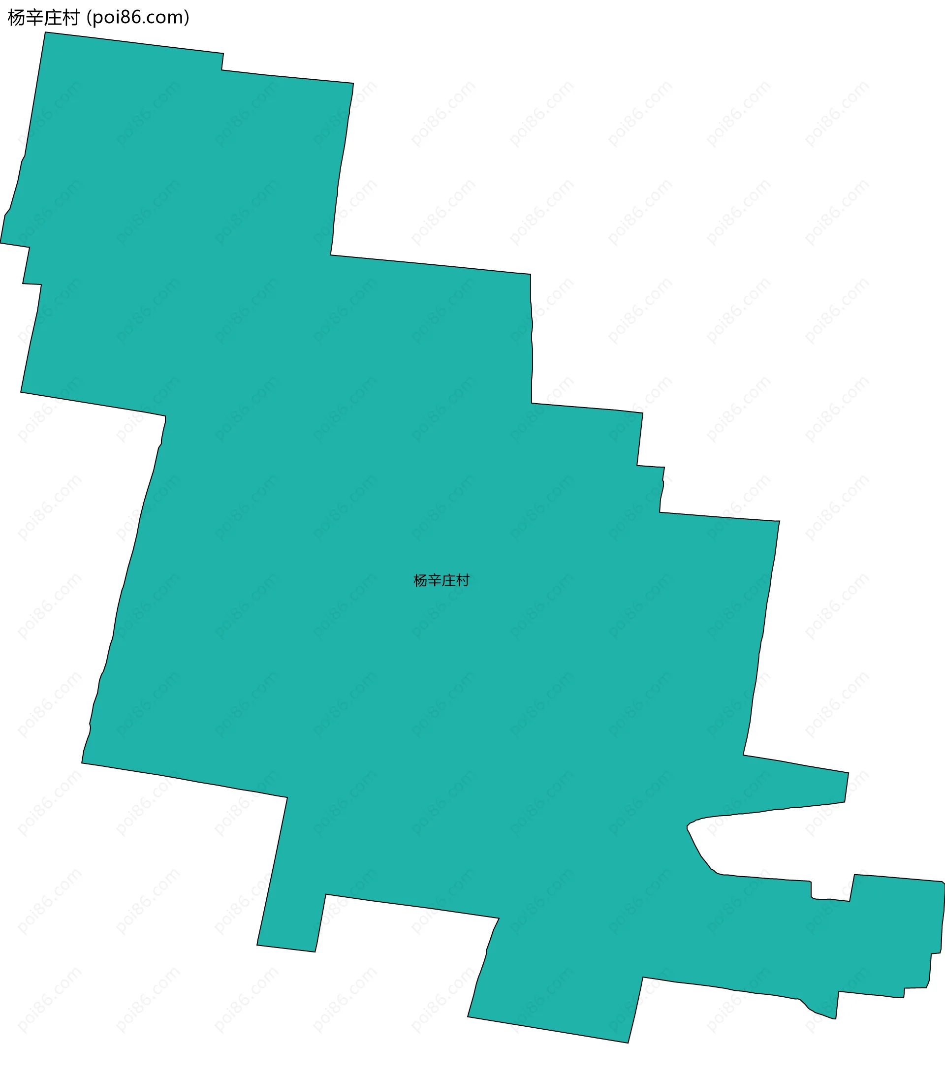 杨辛庄村边界地图