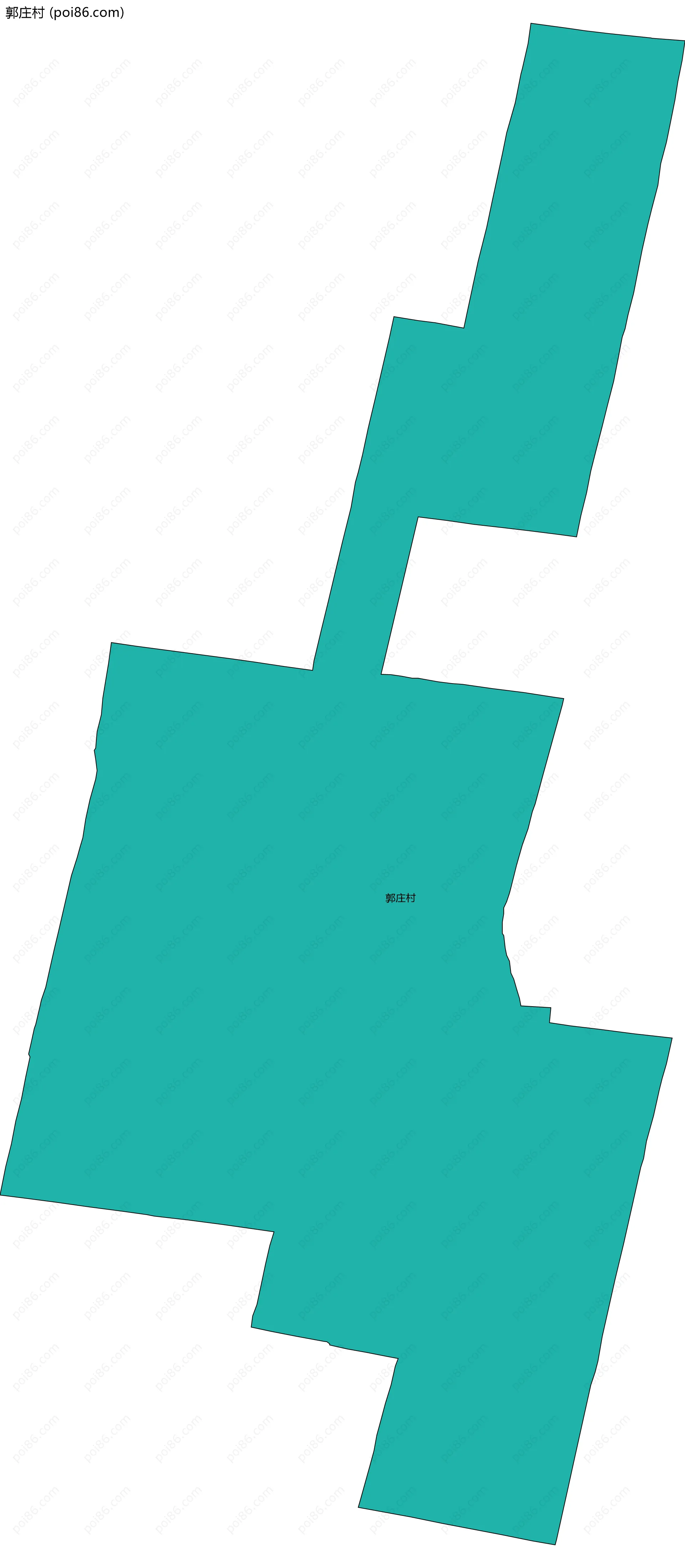 郭庄村边界地图