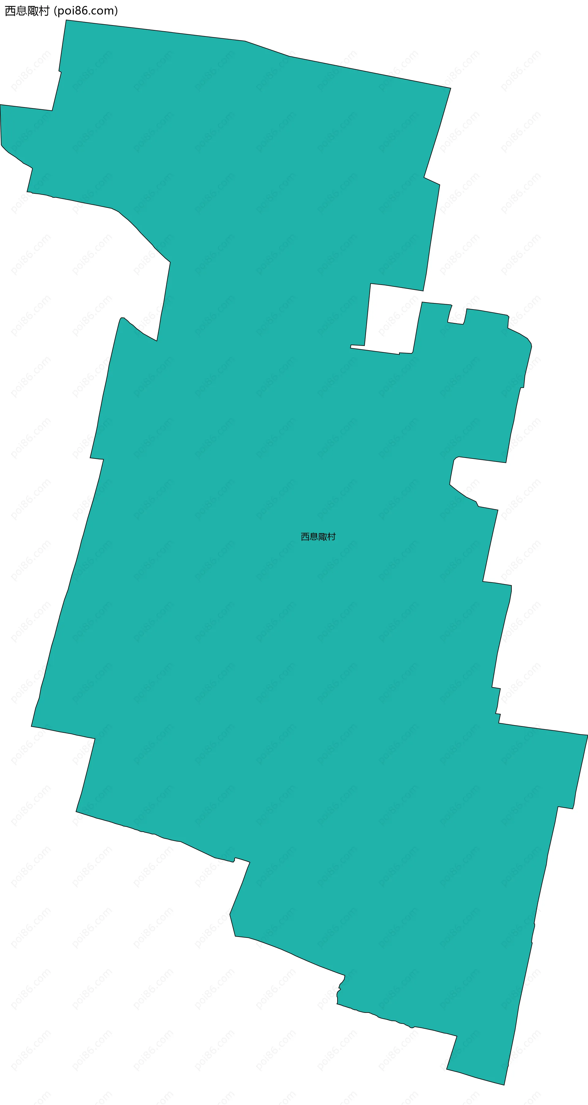 西息陬村边界地图