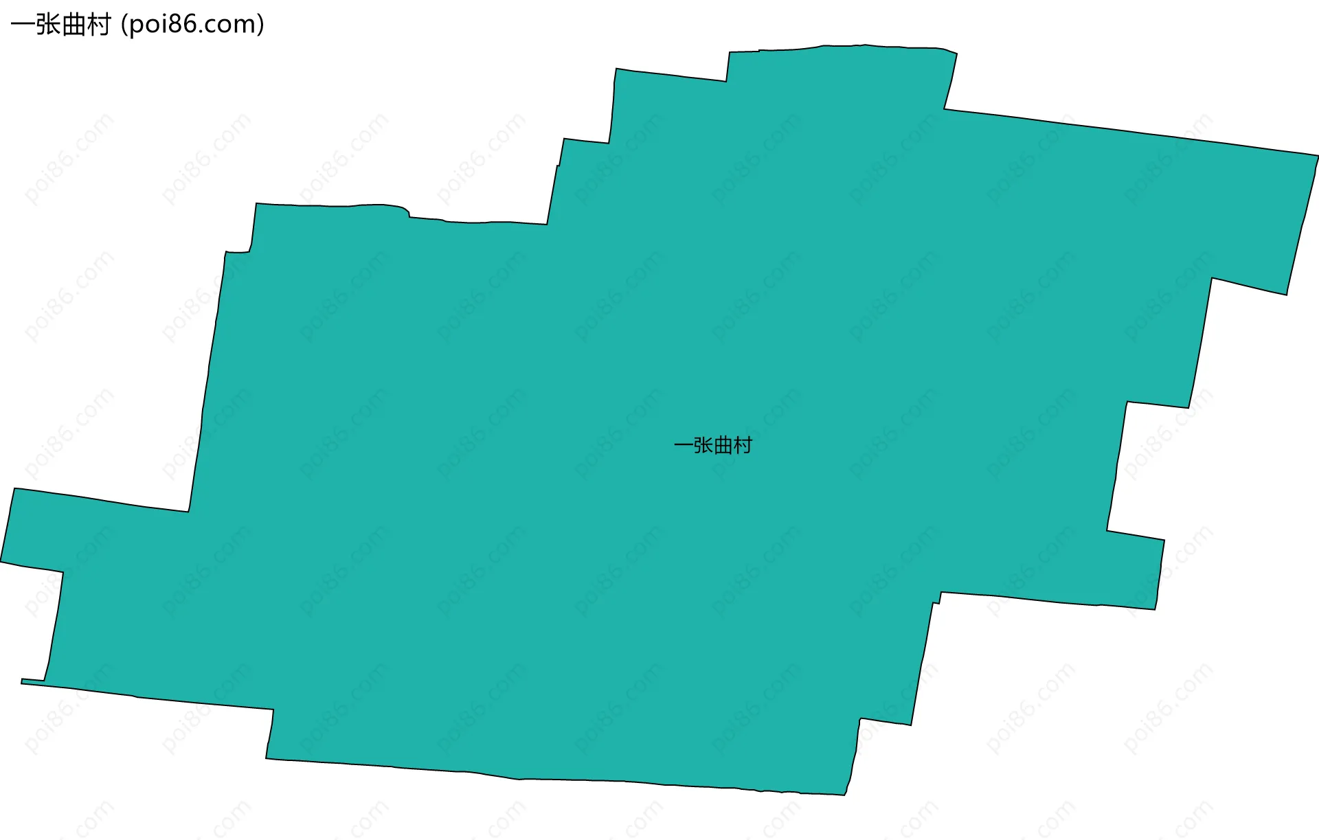 一张曲村边界地图