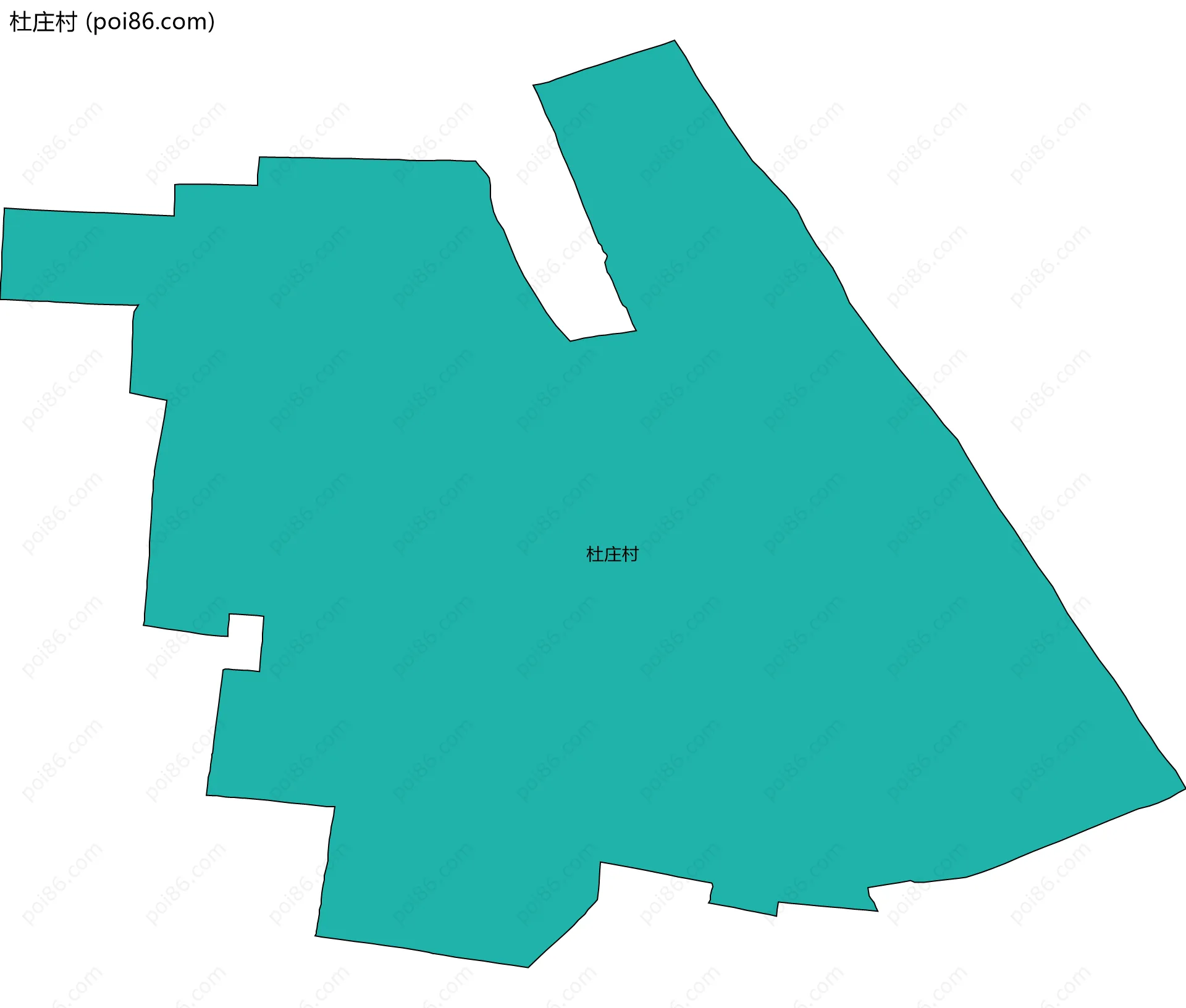 杜庄村边界地图