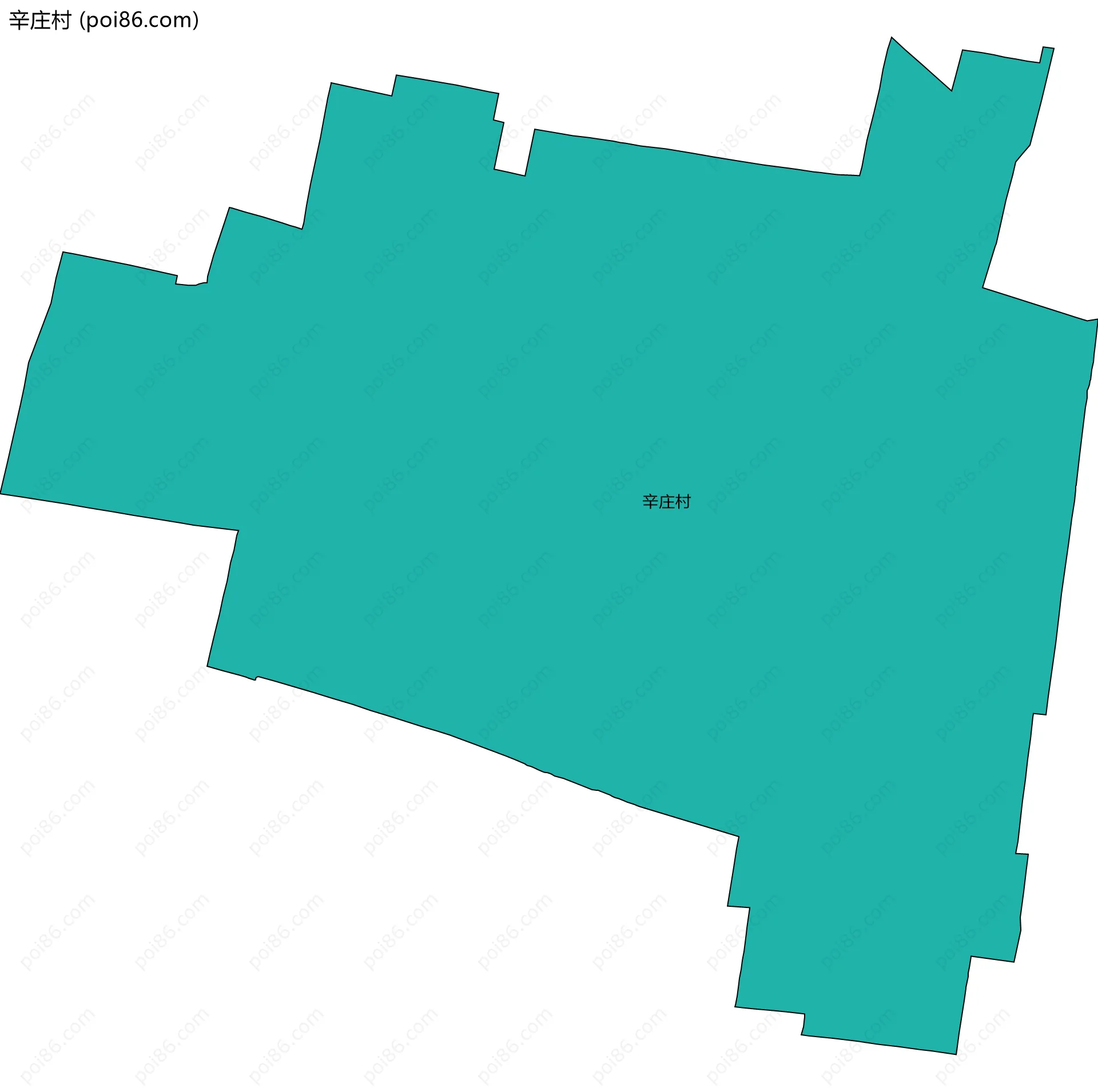 辛庄村边界地图