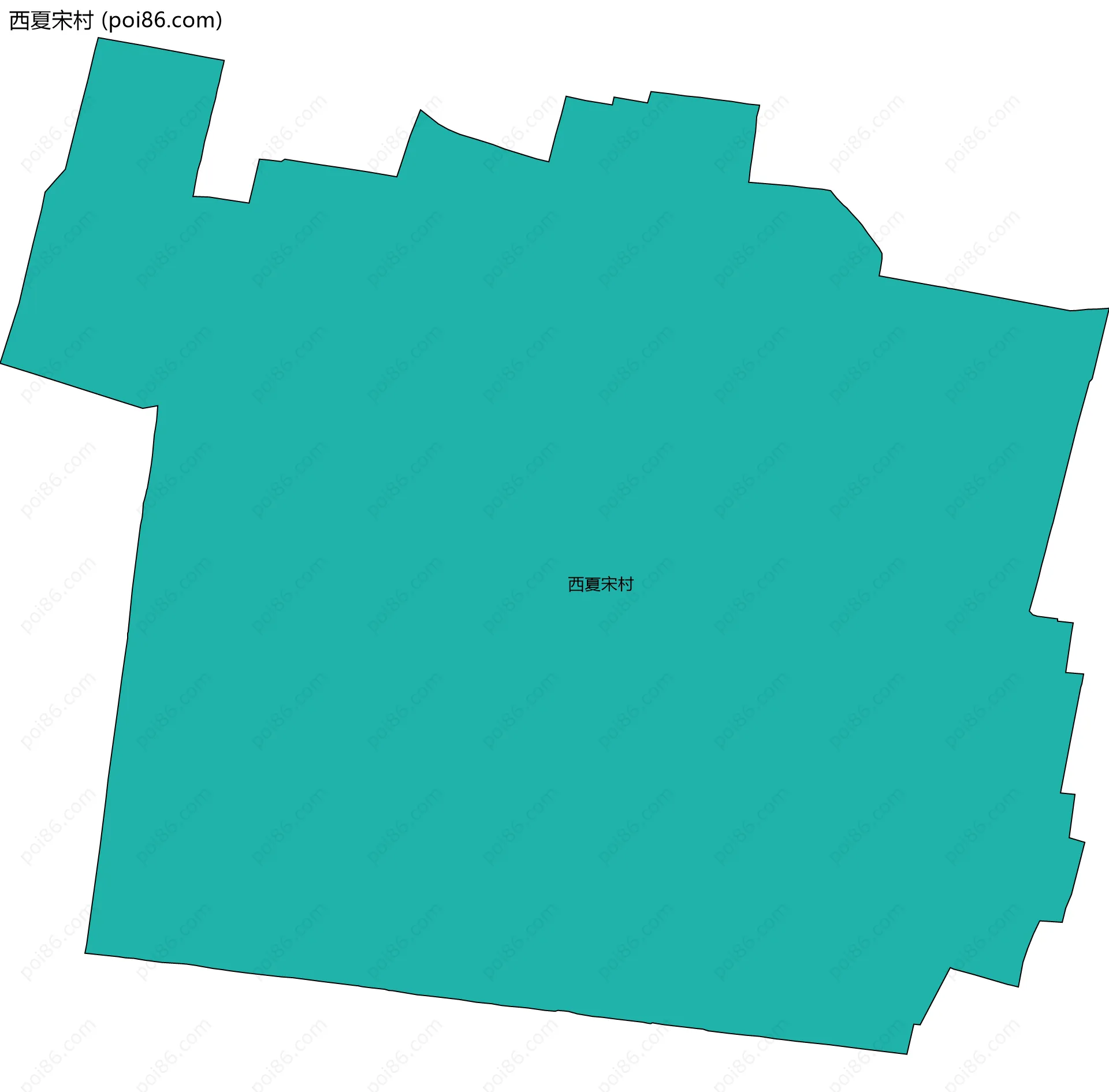 西夏宋村边界地图