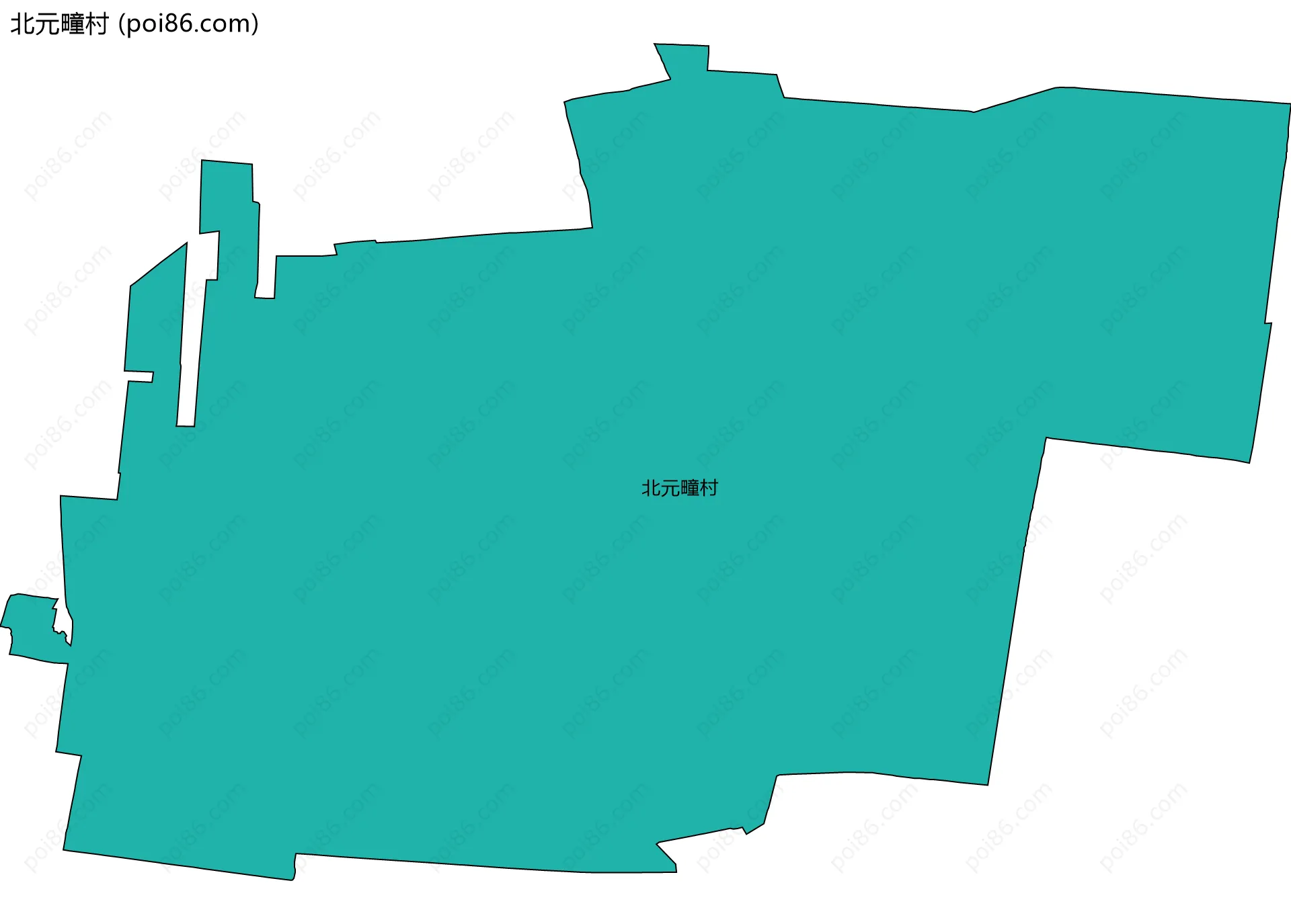 北元疃村边界地图