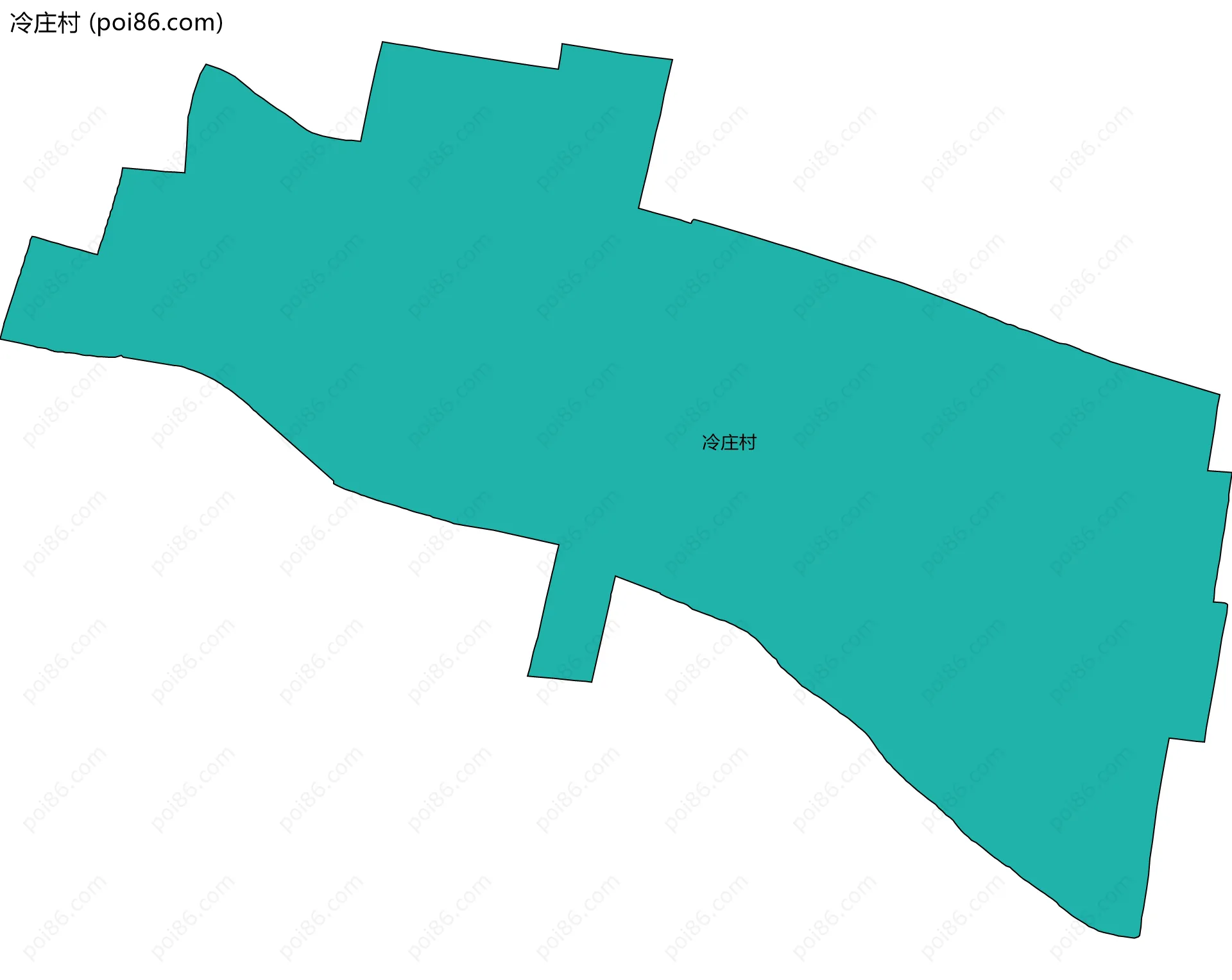 冷庄村边界地图
